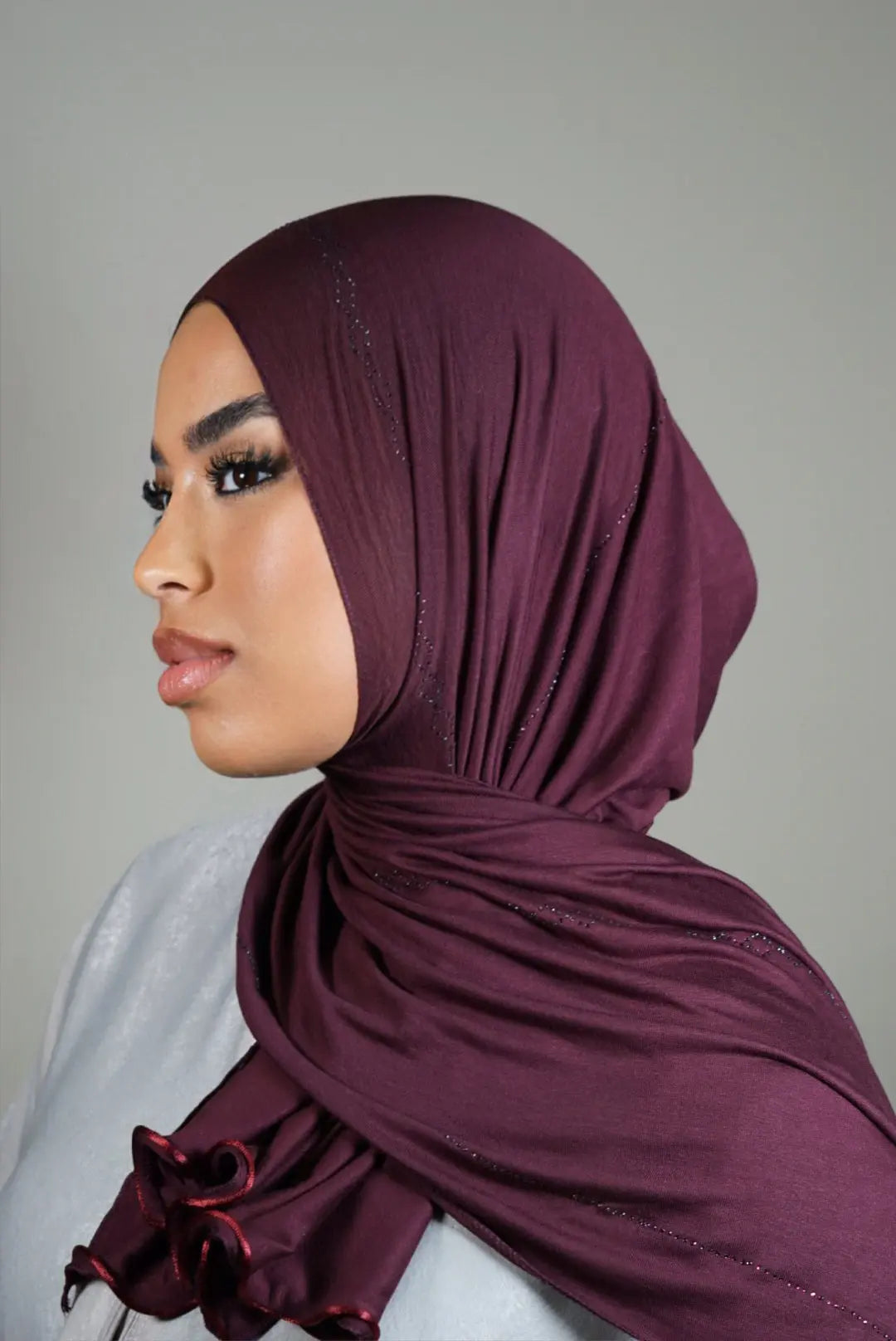 Diamond Jersey 3 - dark berry Losyana.Shop