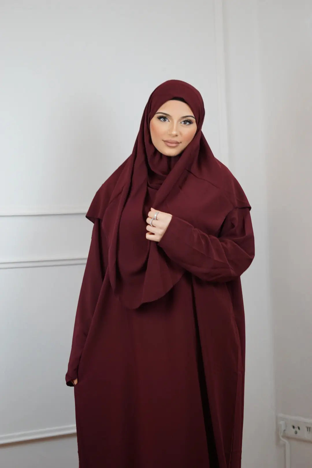 Gebedskleding Medina Silk - Red Losyana.Shop