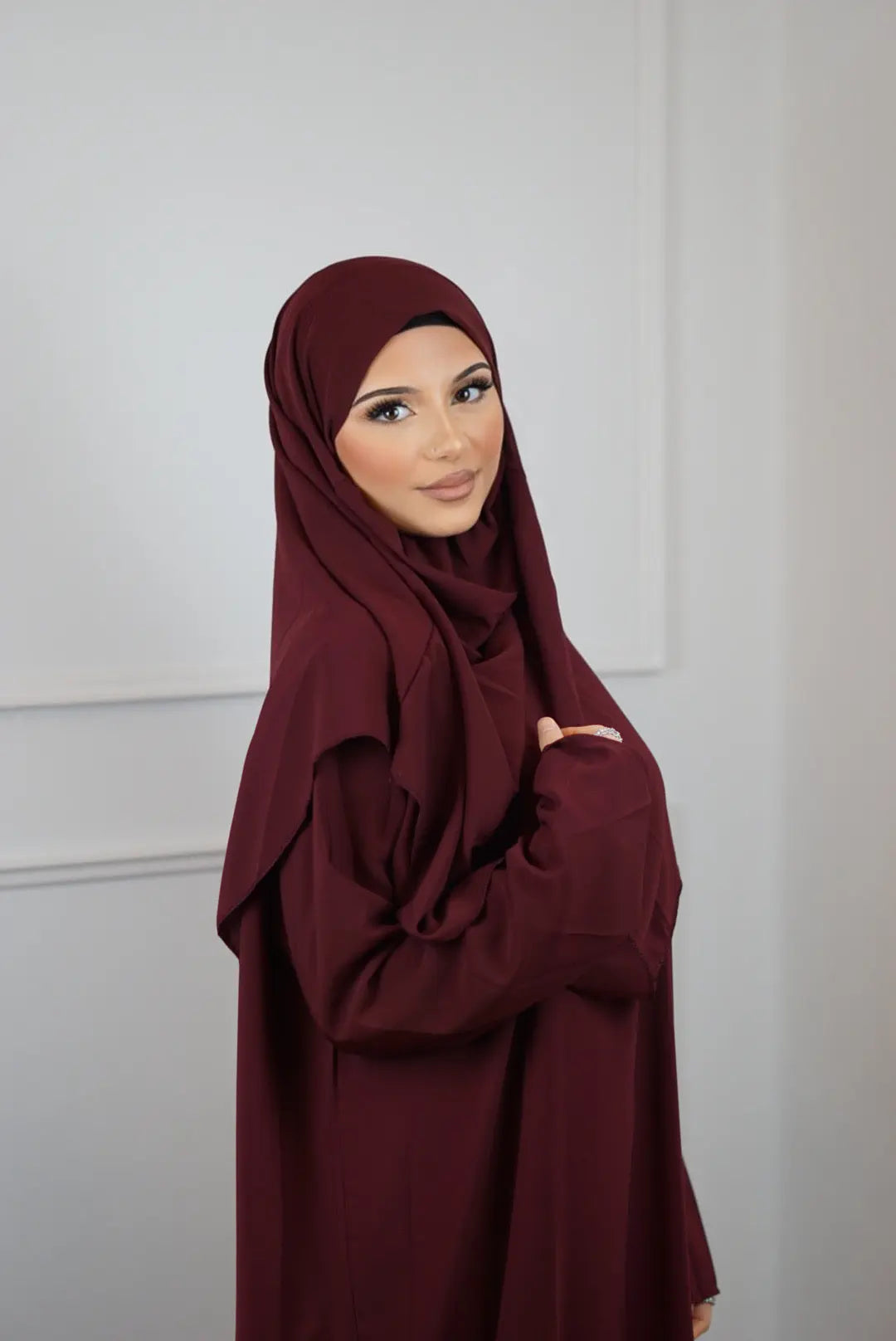 Gebedskleding Medina Silk - Red Losyana.Shop