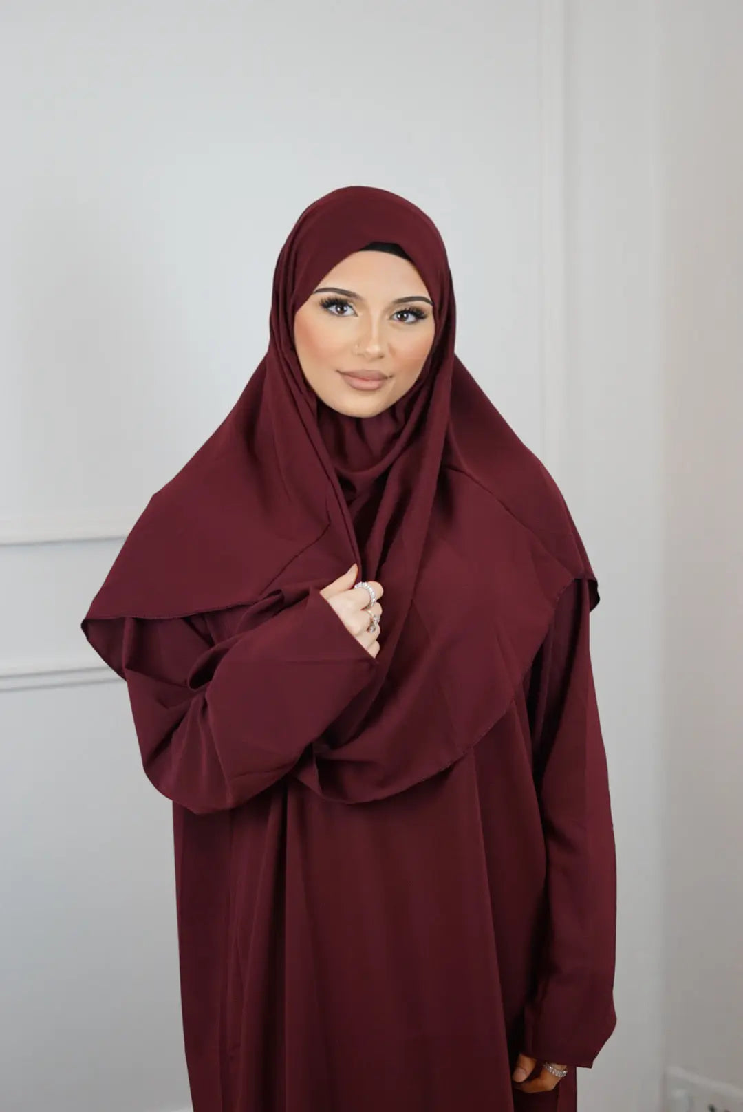 Gebedskleding Medina Silk - Red Losyana.Shop