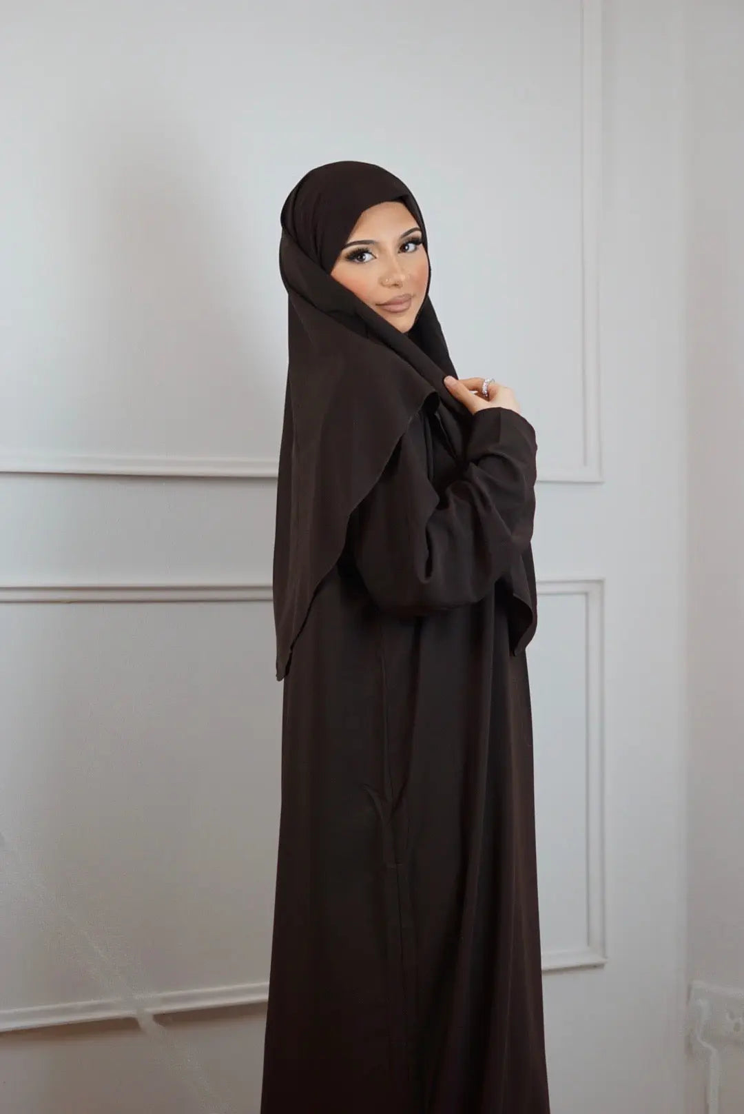 Gebedskleding Medina Silk - Brown Sugar Losyana.Shop