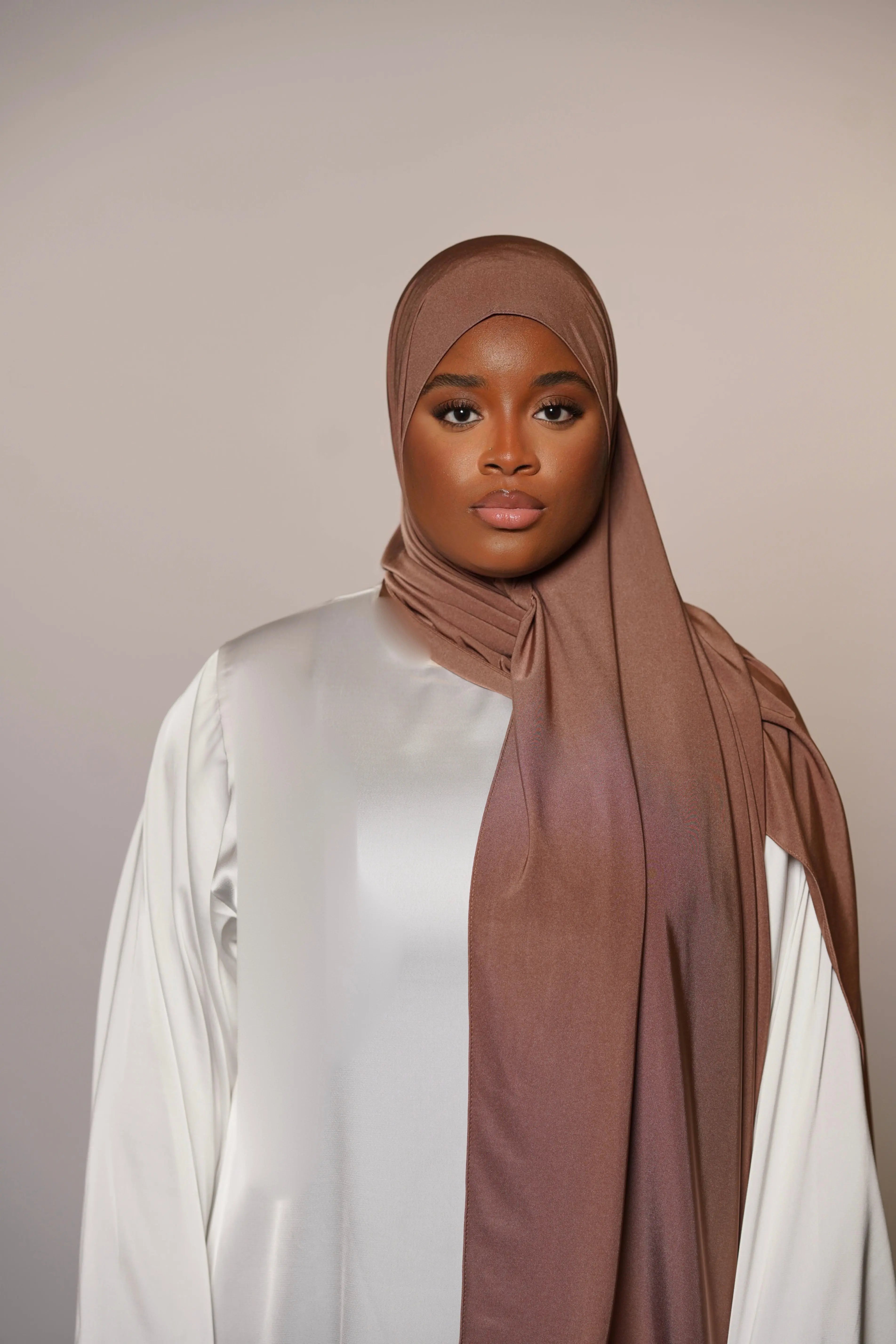 Satin Premium Jersey - burnt sugar Losyana.Shop