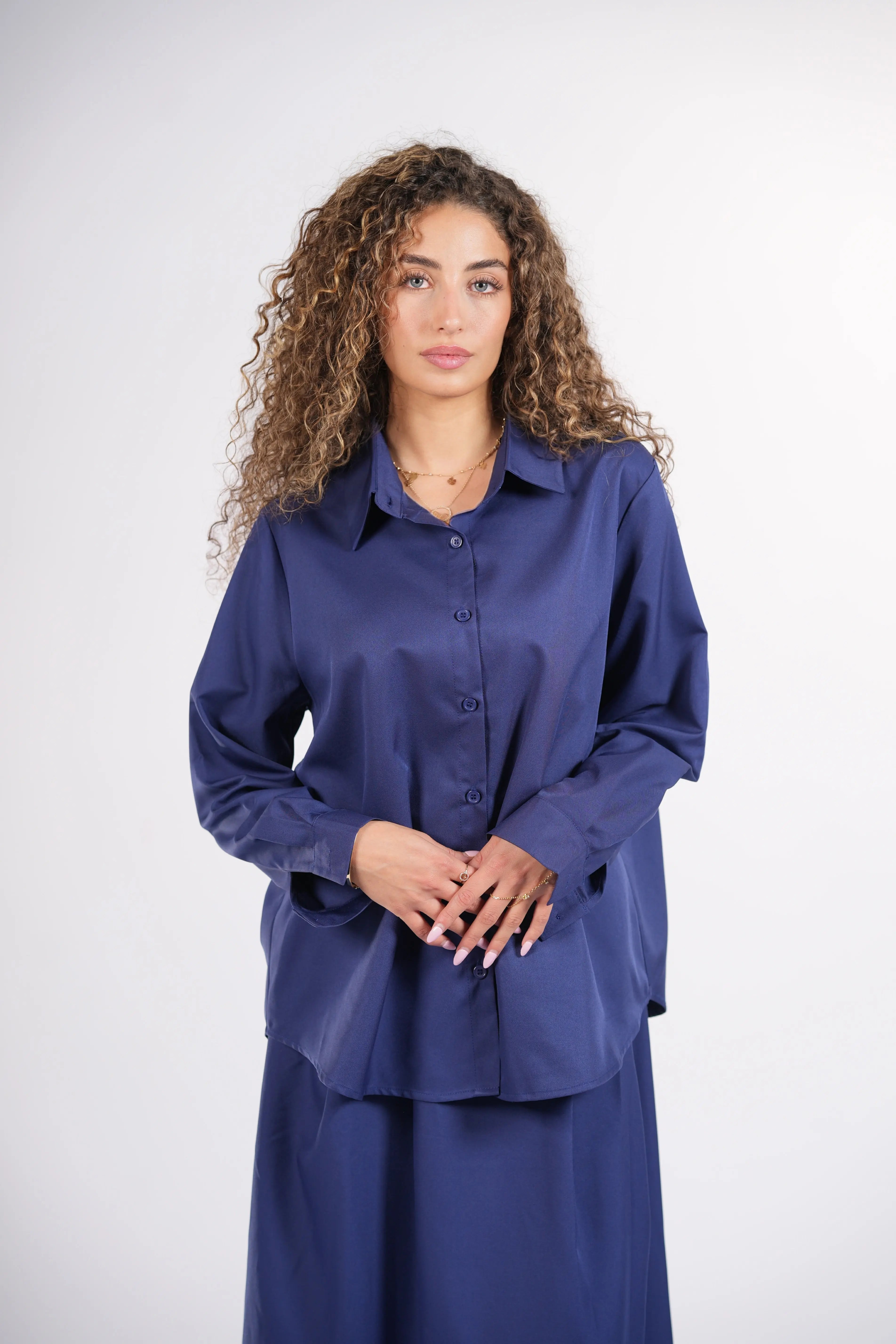 timeless blouse - navy Losyana.Shop