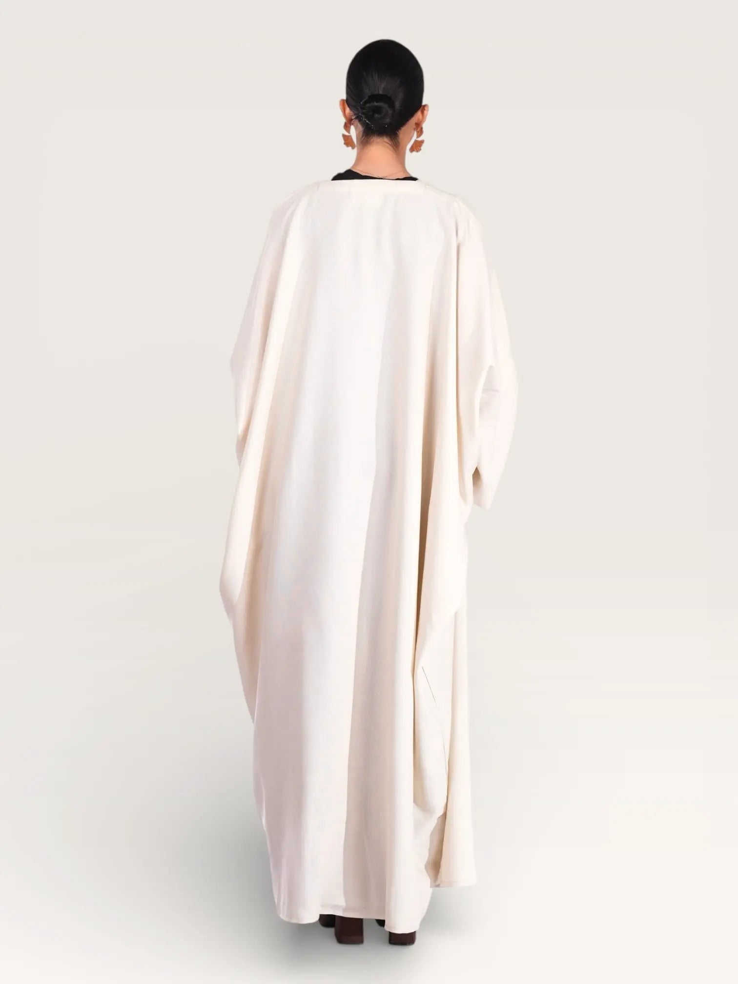 linen abaya - beige