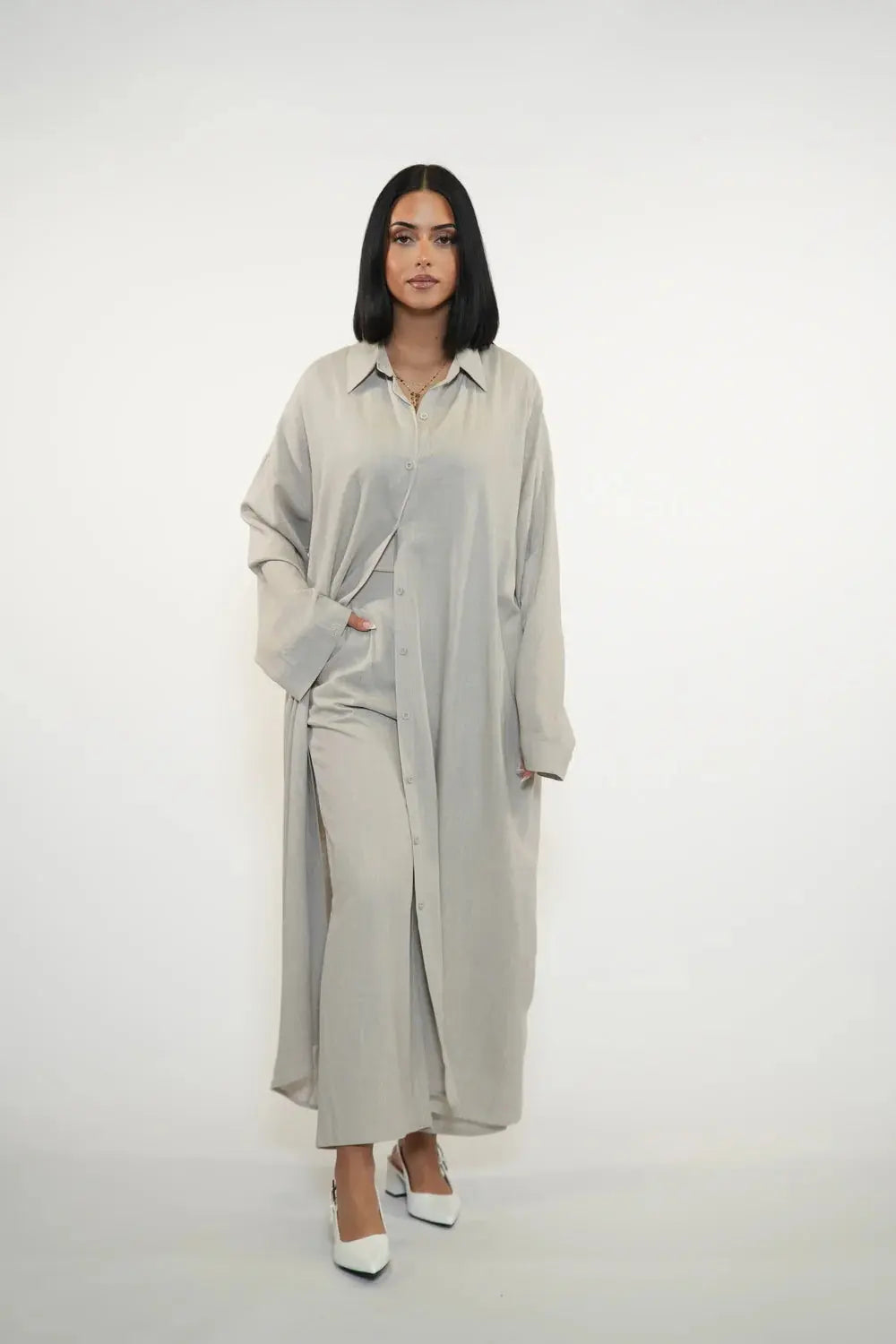 PALMA LINEN SET - COSTA CREAM Losyana.nl