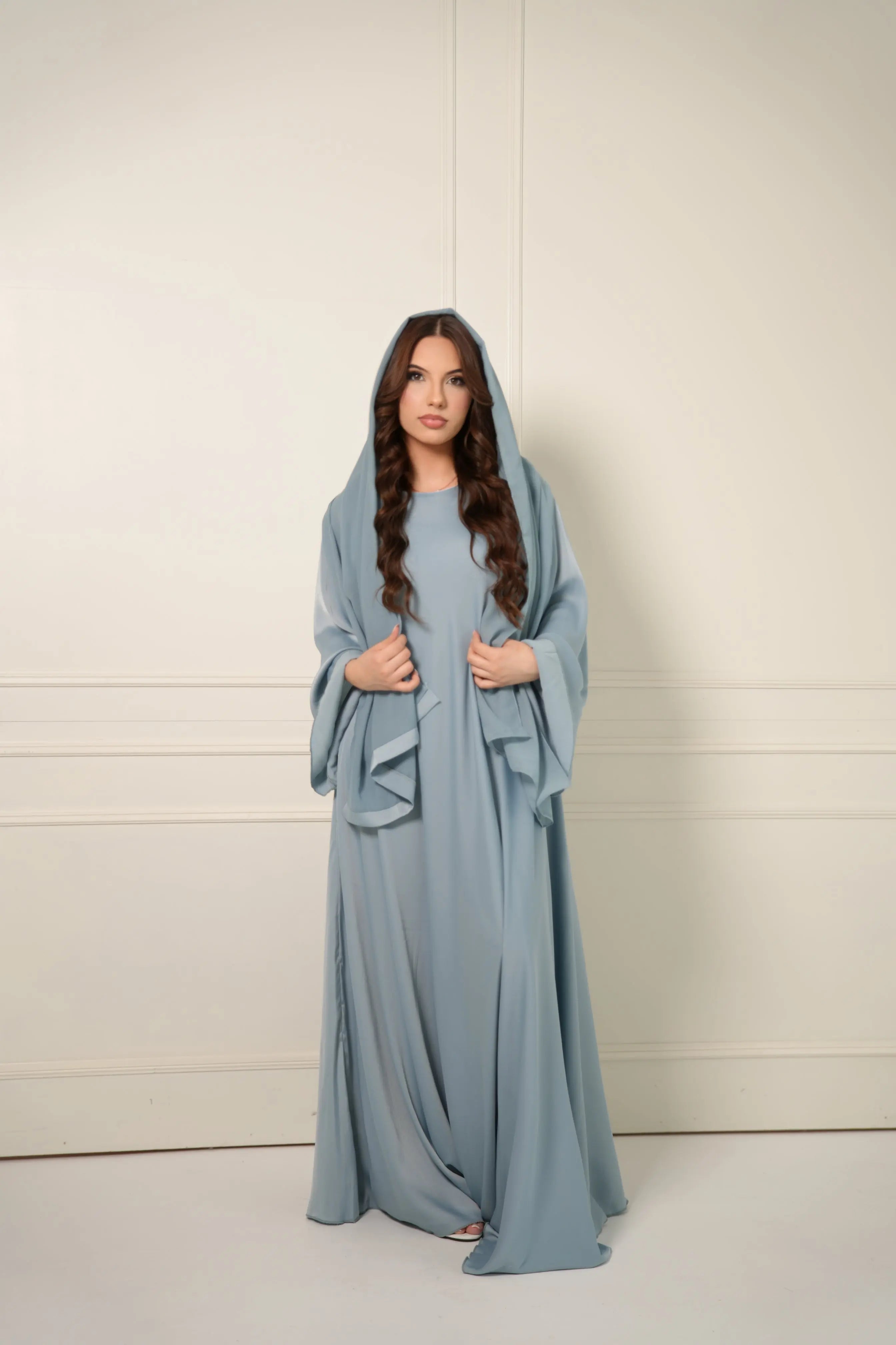 DXB Abaya - Baby Blue Losyana.Shop