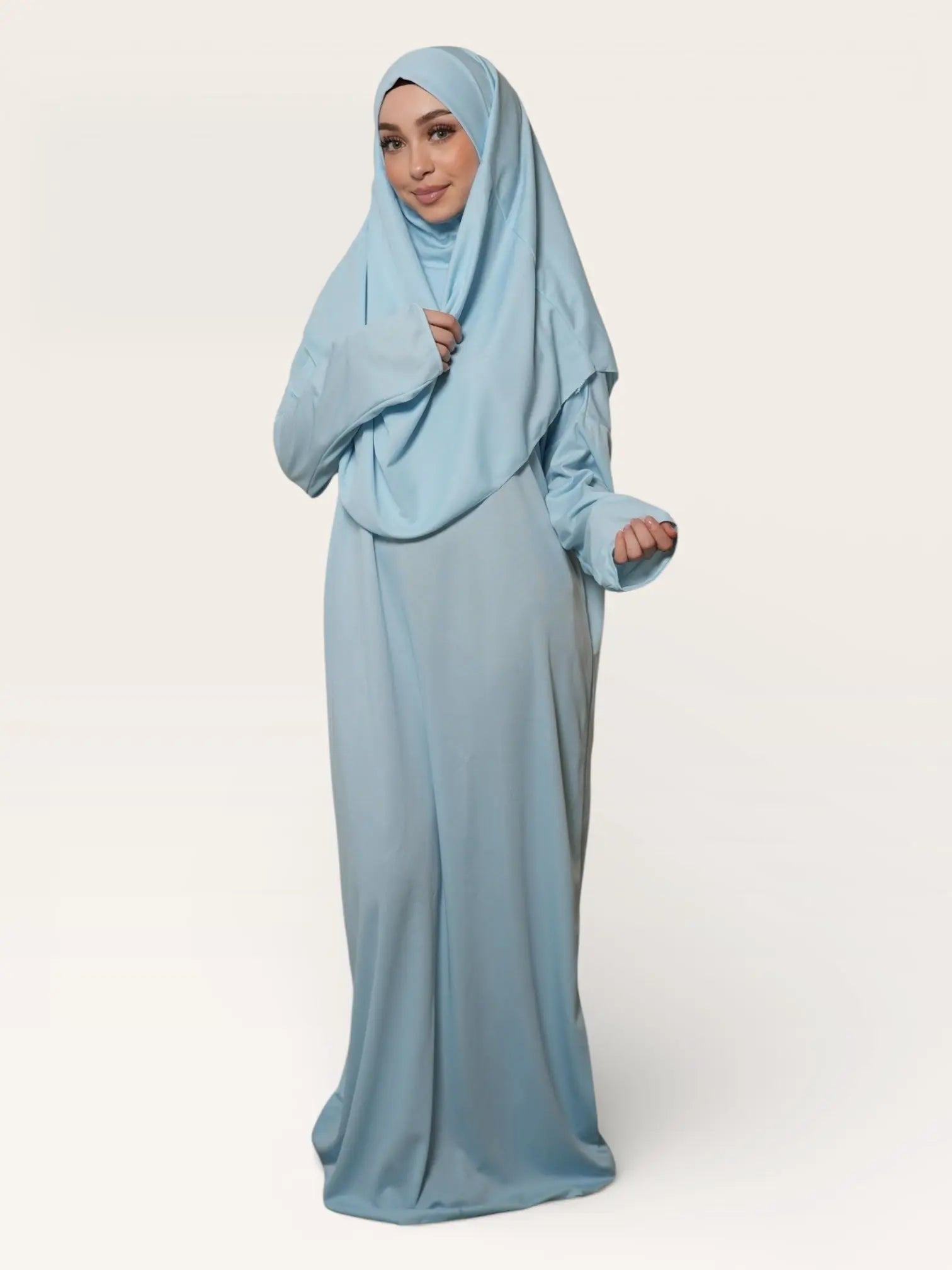 prayer dress jersey - baby blue