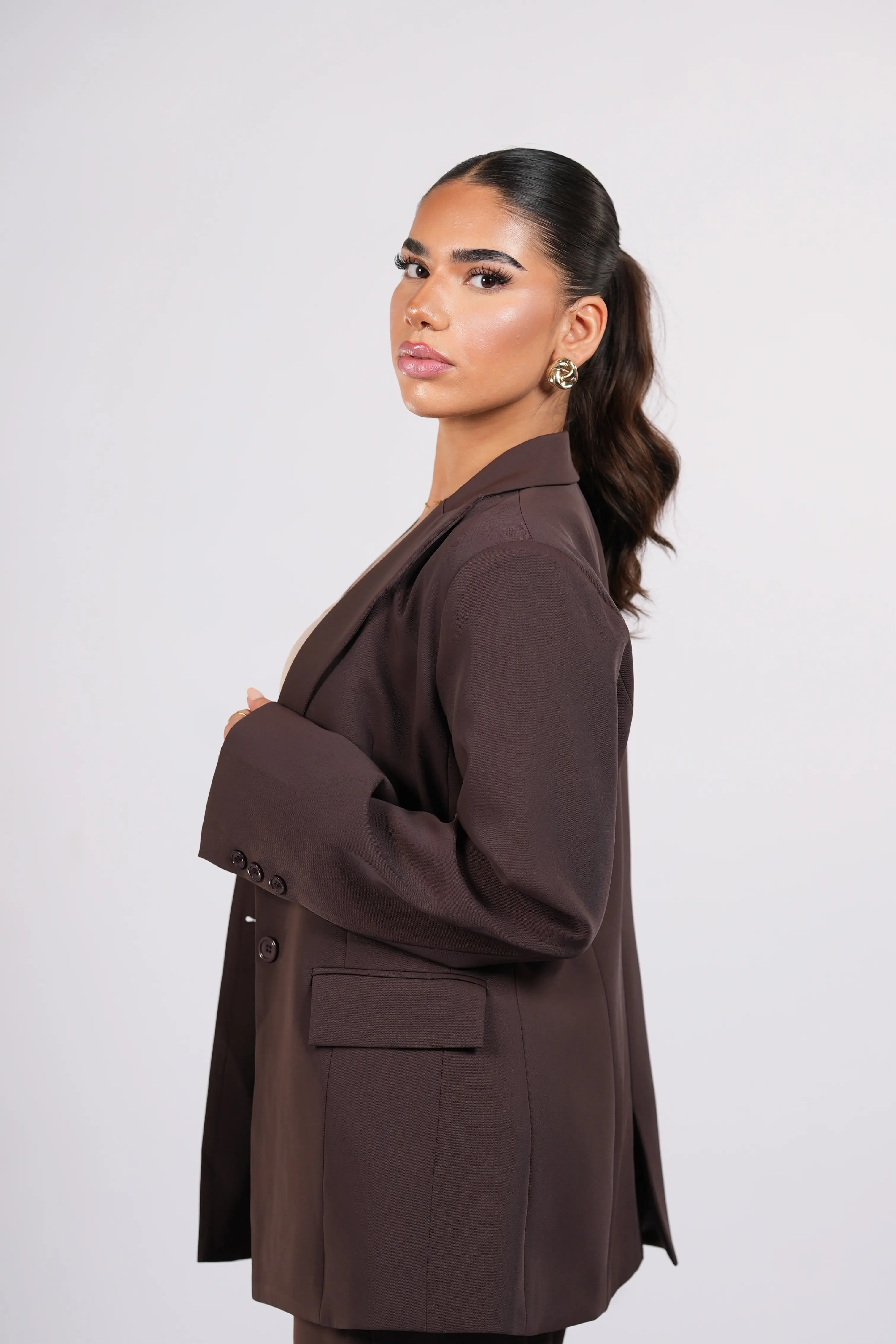 the palais blazer - espresso Losyana.Shop