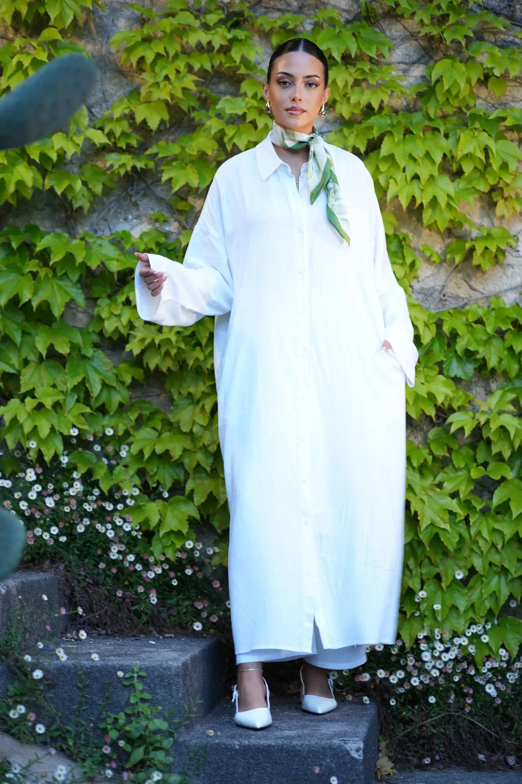 PALMA LINEN SET - WHITE