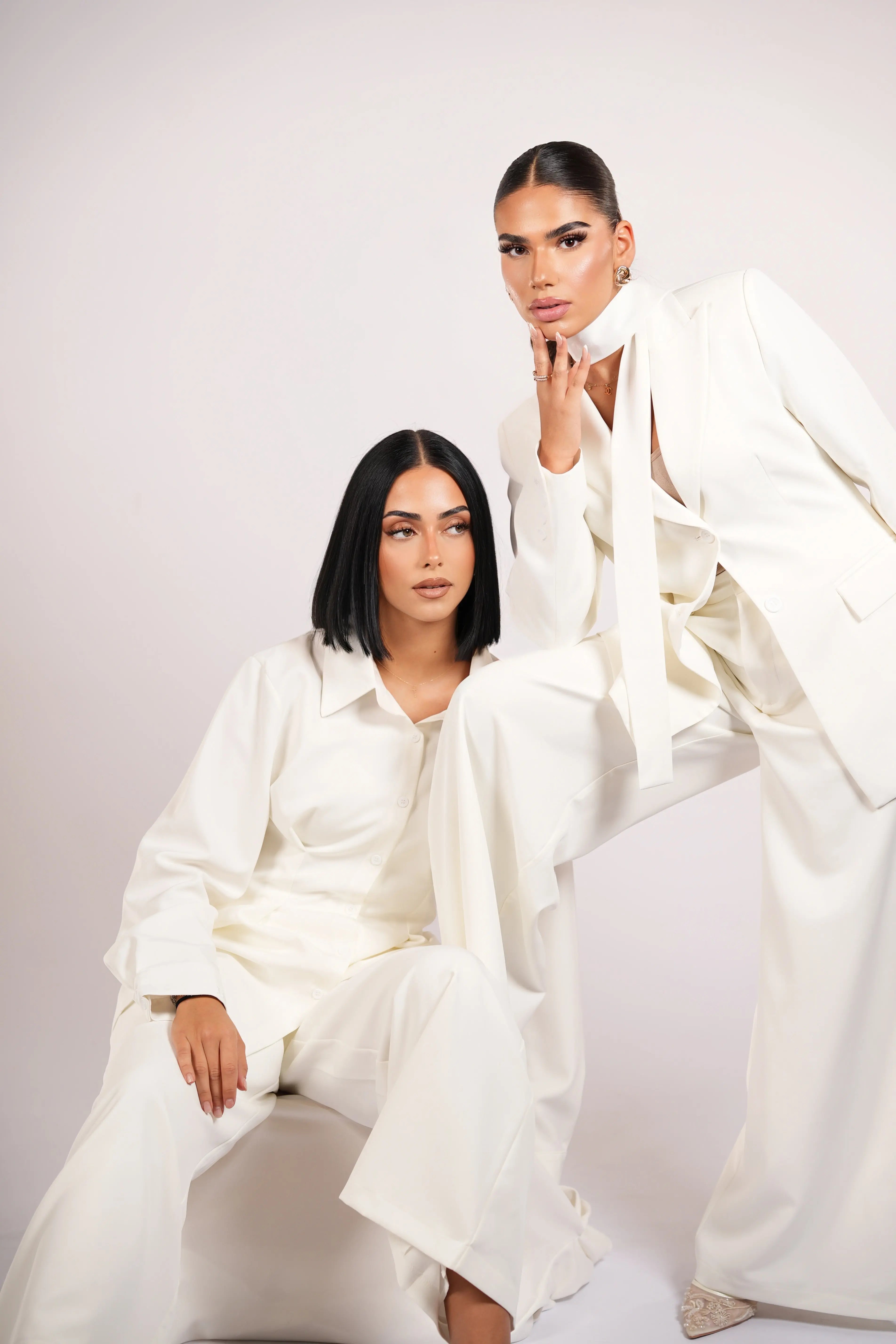 corset blouse - white Losyana.Shop