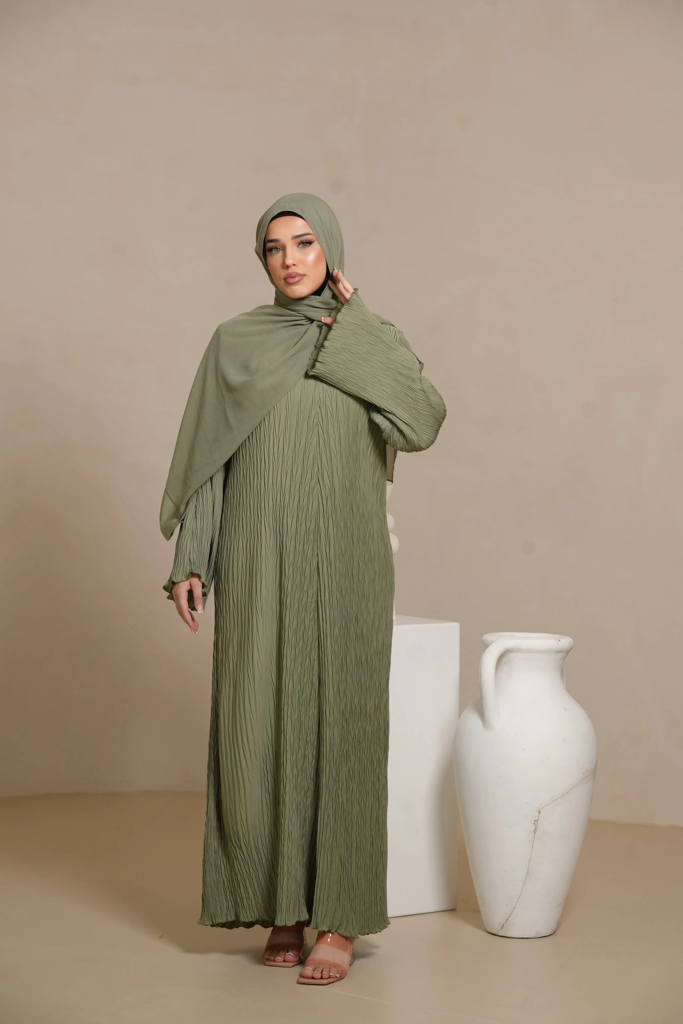 Summer dress - olive Losyana.Shop