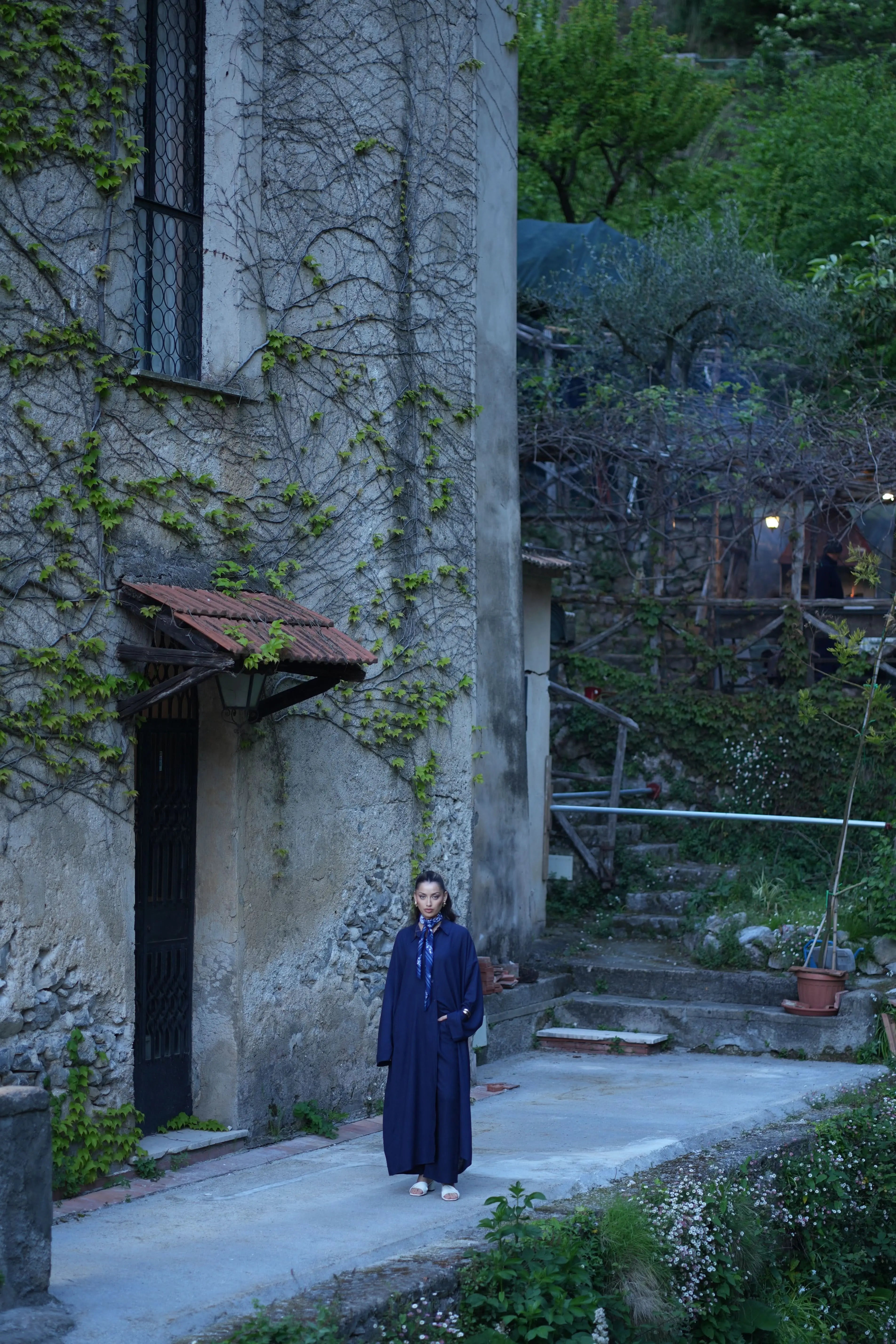 PALMA LINEN SET - NAVY - Losyana.Shop