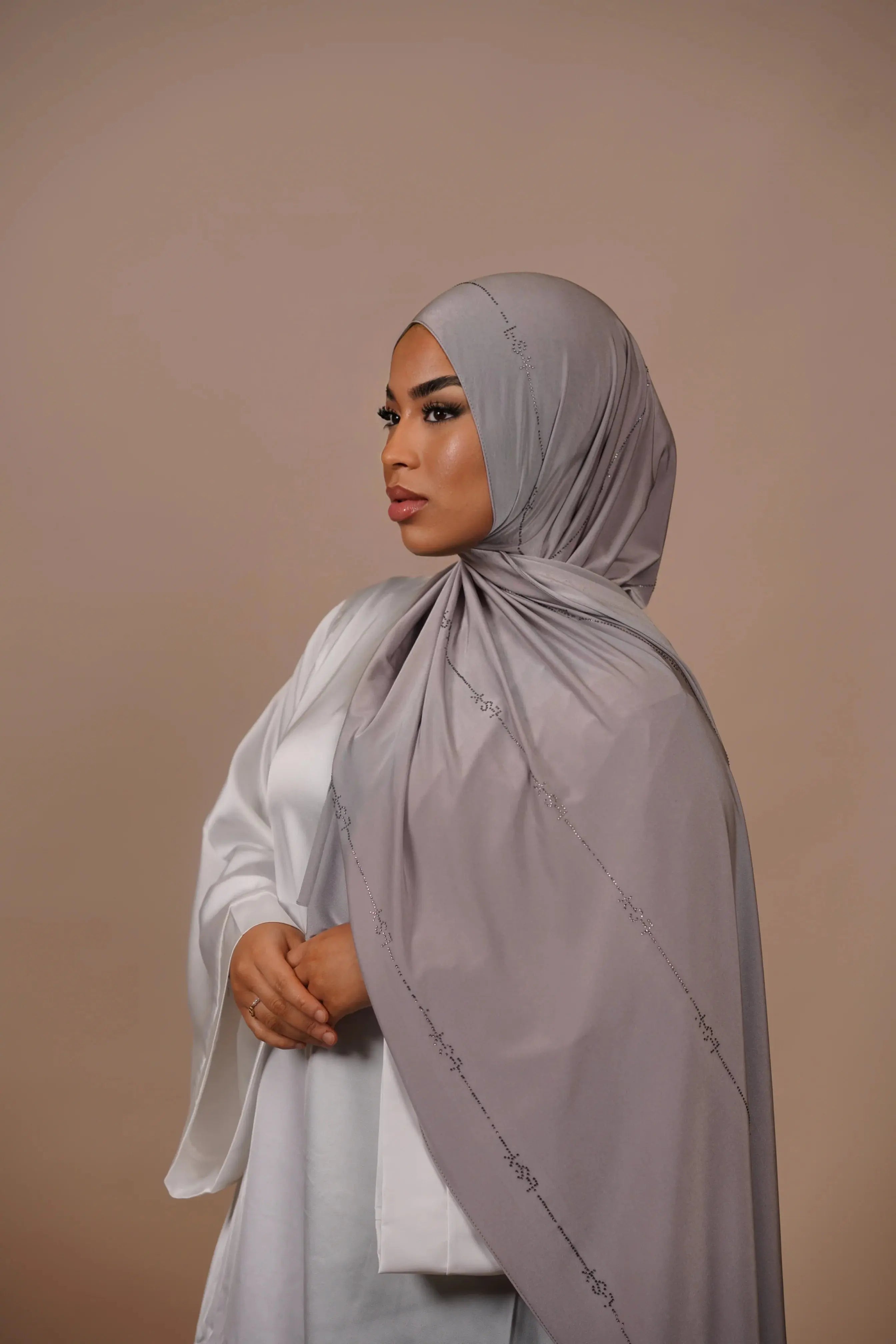 LSY Satin Premium Jersey - Silver Grey Losyana