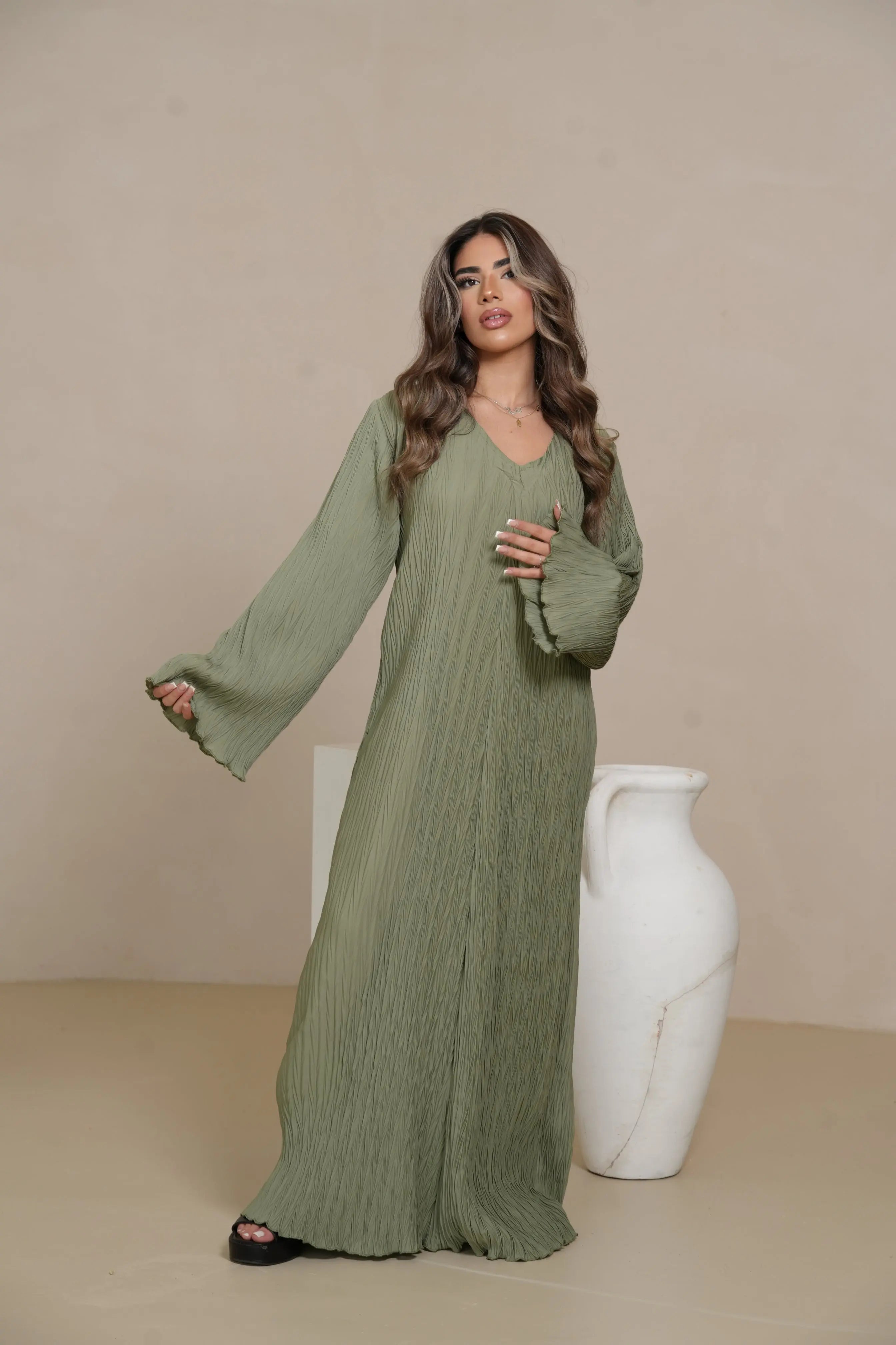 Summer dress - olive Losyana.Shop