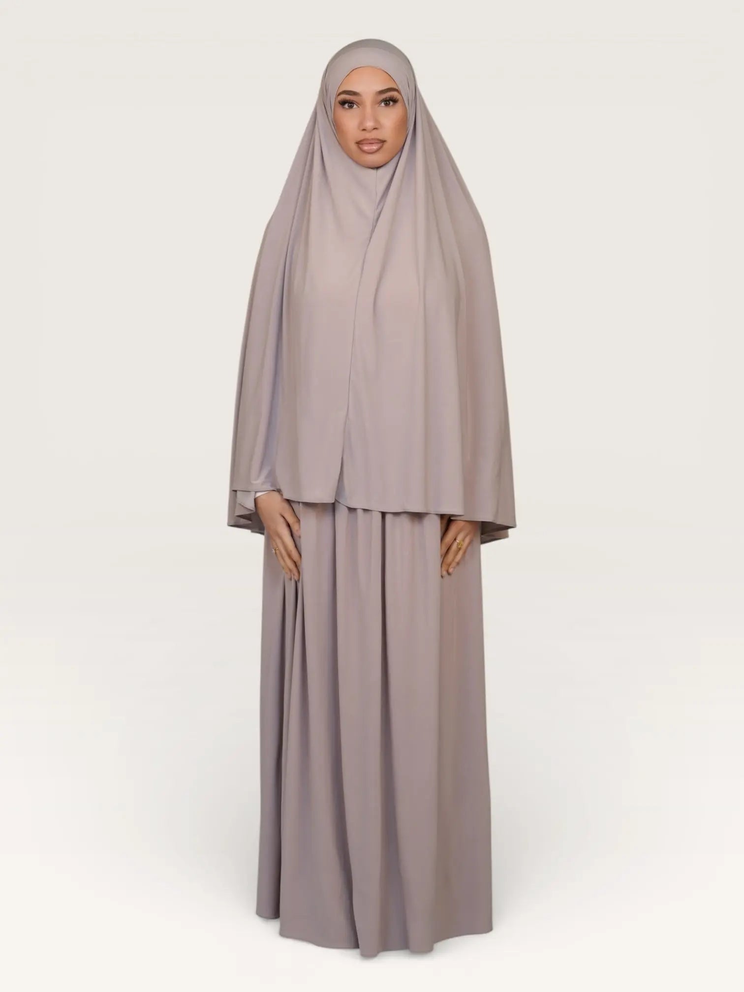 premium khimar set - costa cream
