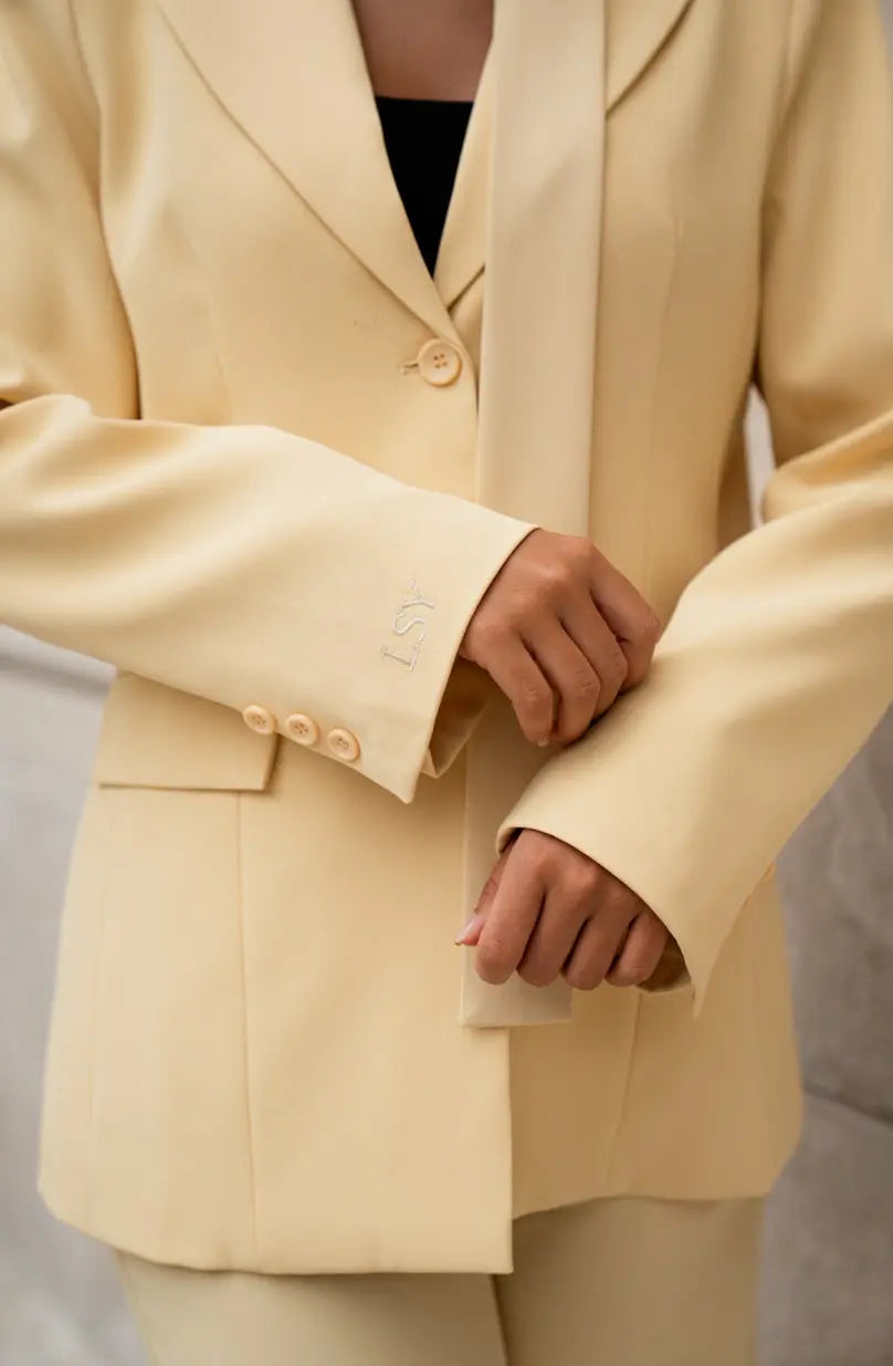 the palais blazer - butter yellow Losyana.Shop
