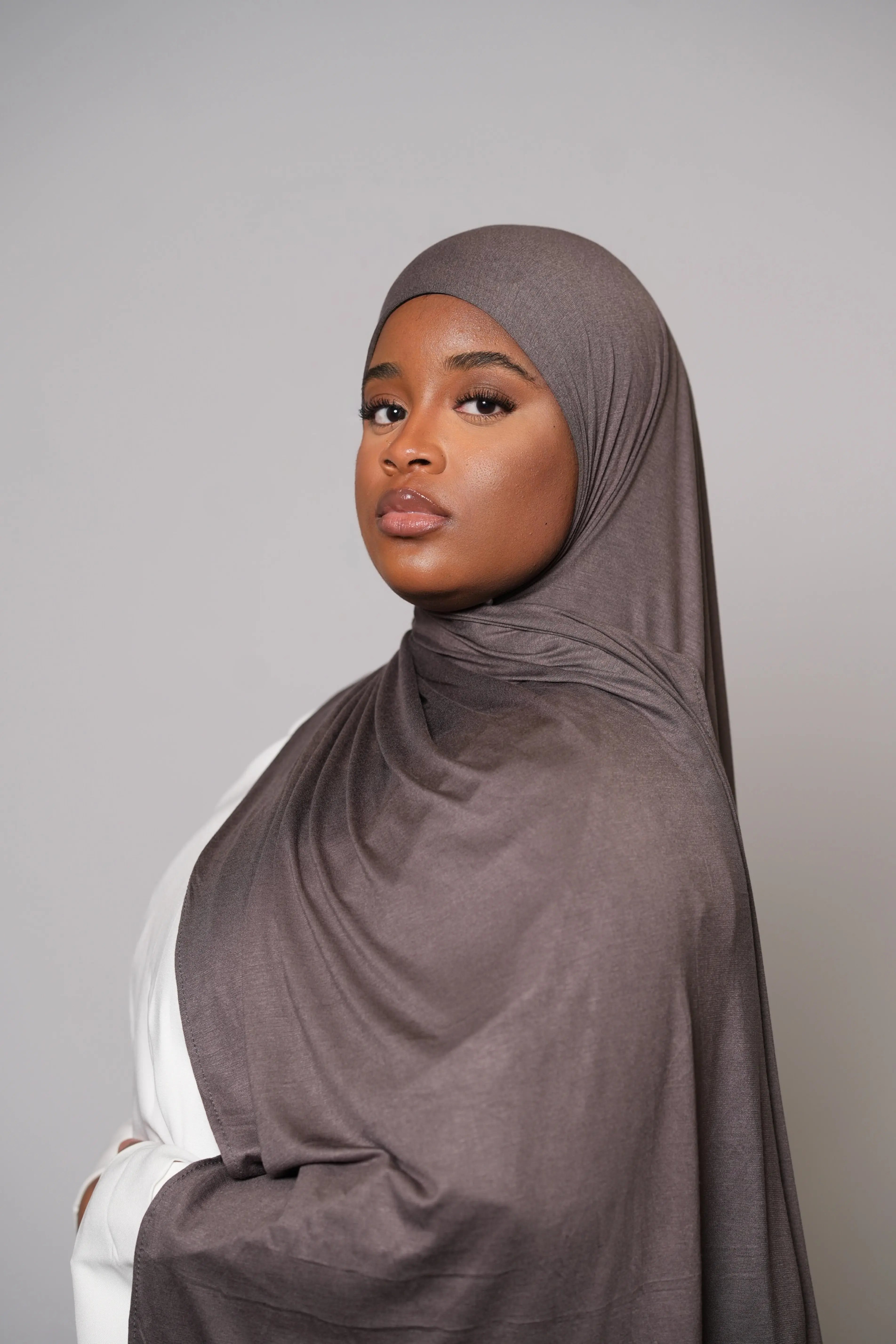 Premium Bamboo Jersey - stone Losyana.Shop