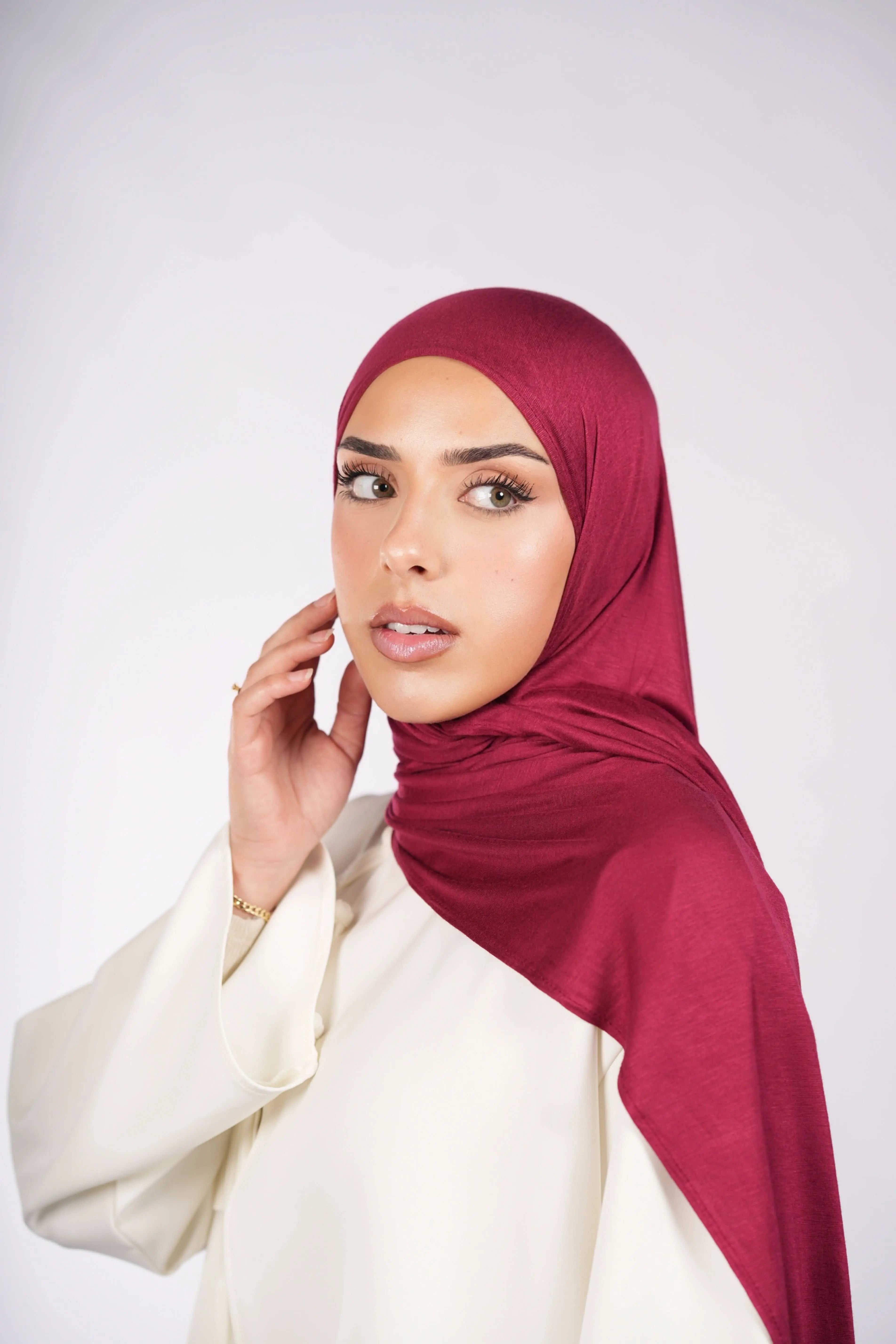 Bamboo Jersey - bordeaux - Losyana.Shop