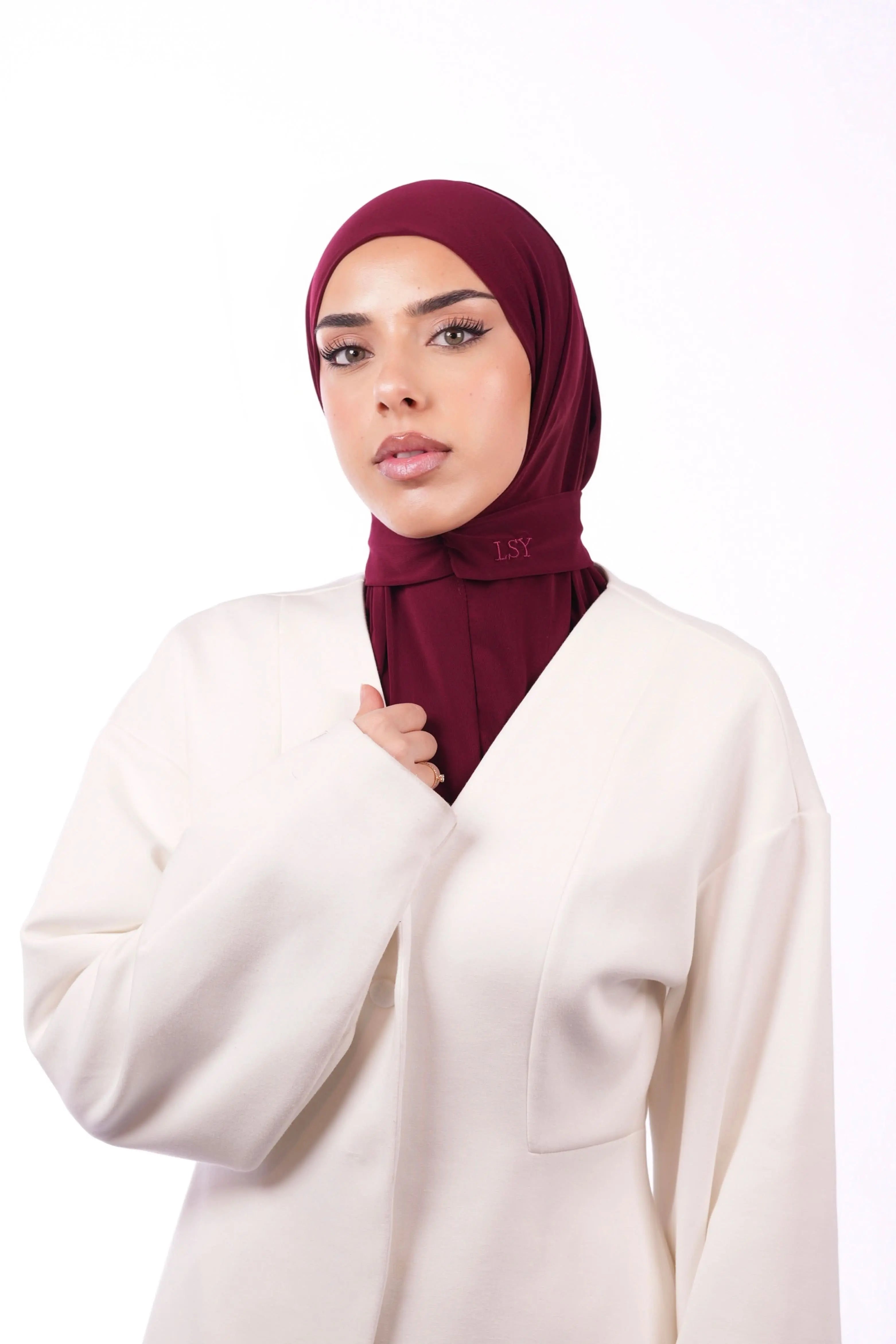 Instant Hijab - bordeaux - Losyana.Shop