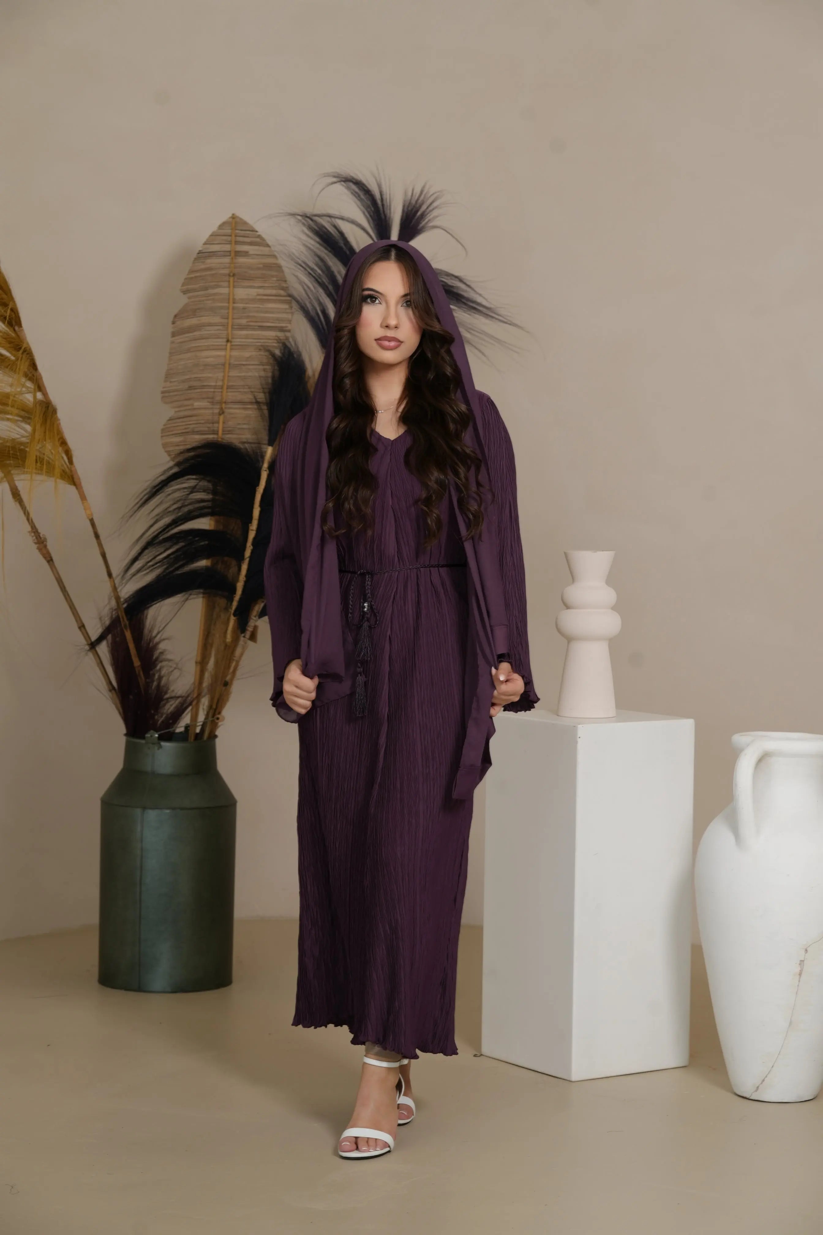 Summer dress - Dark purple Losyana.Shop