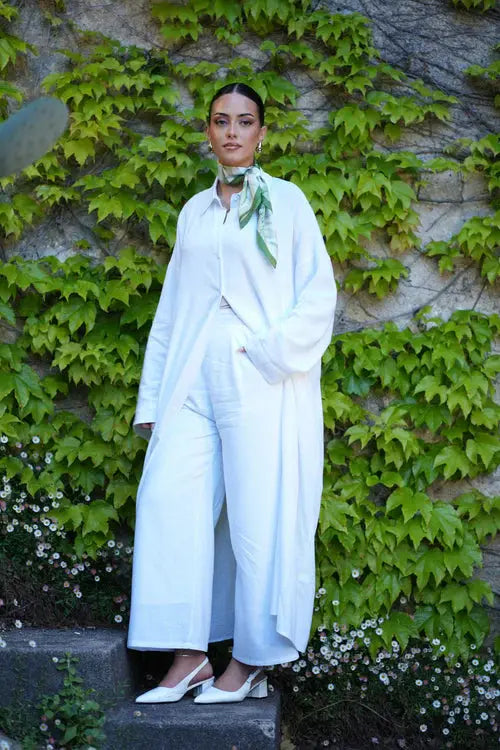 PALMA LINEN SET - WHITE