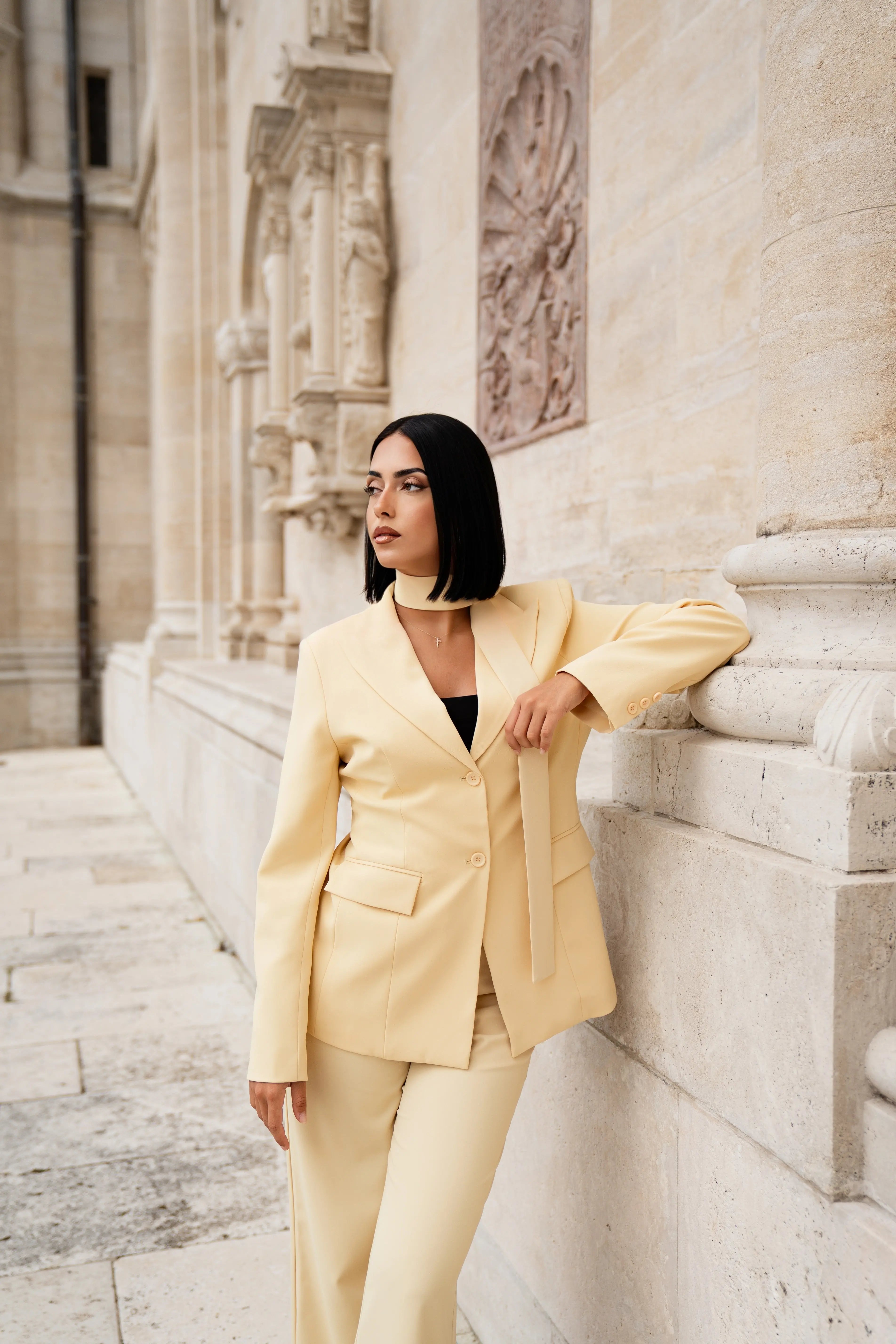 the palais blazer - butter yellow Losyana.Shop
