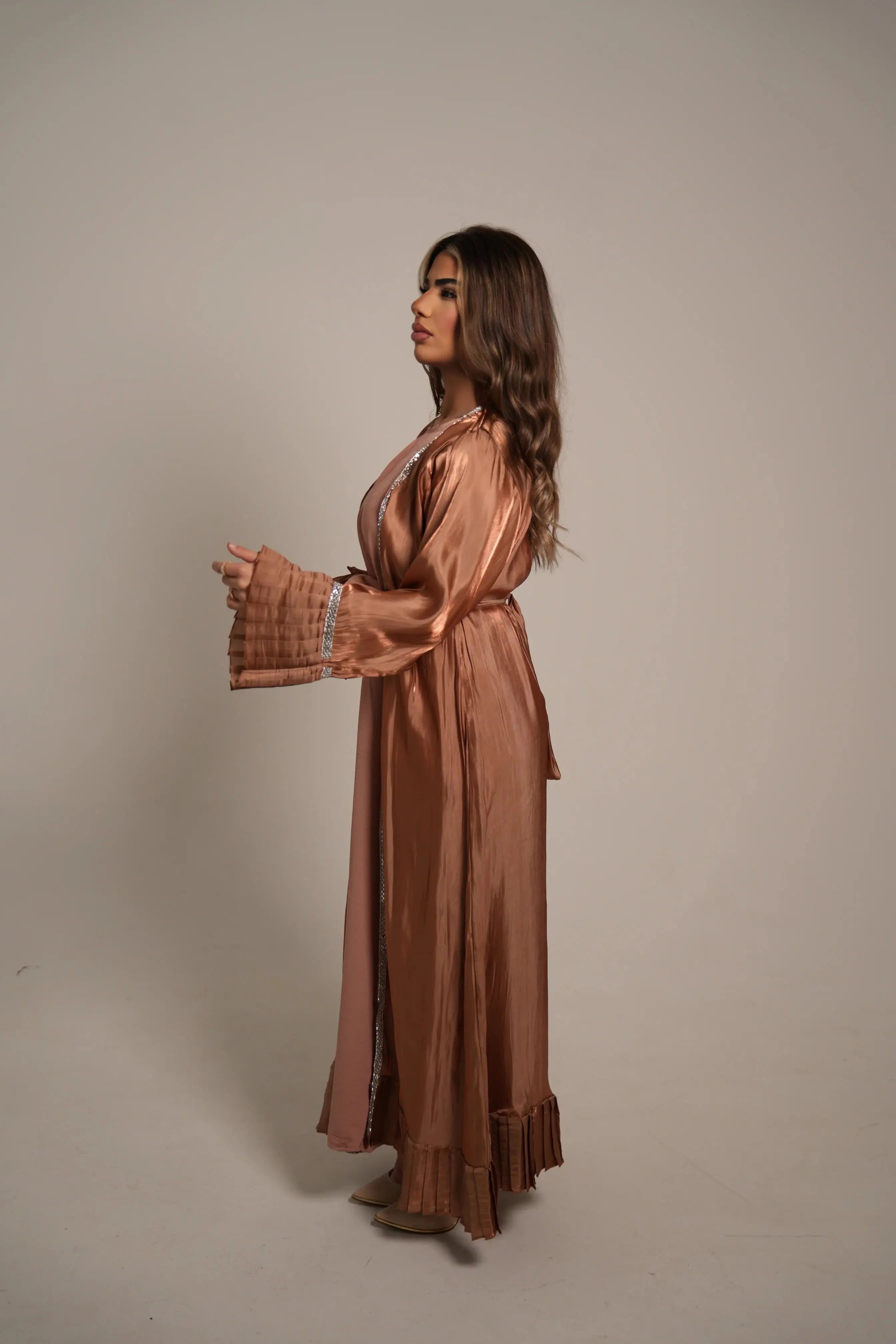 Emirate abaya - Caramel Losyana.Shop