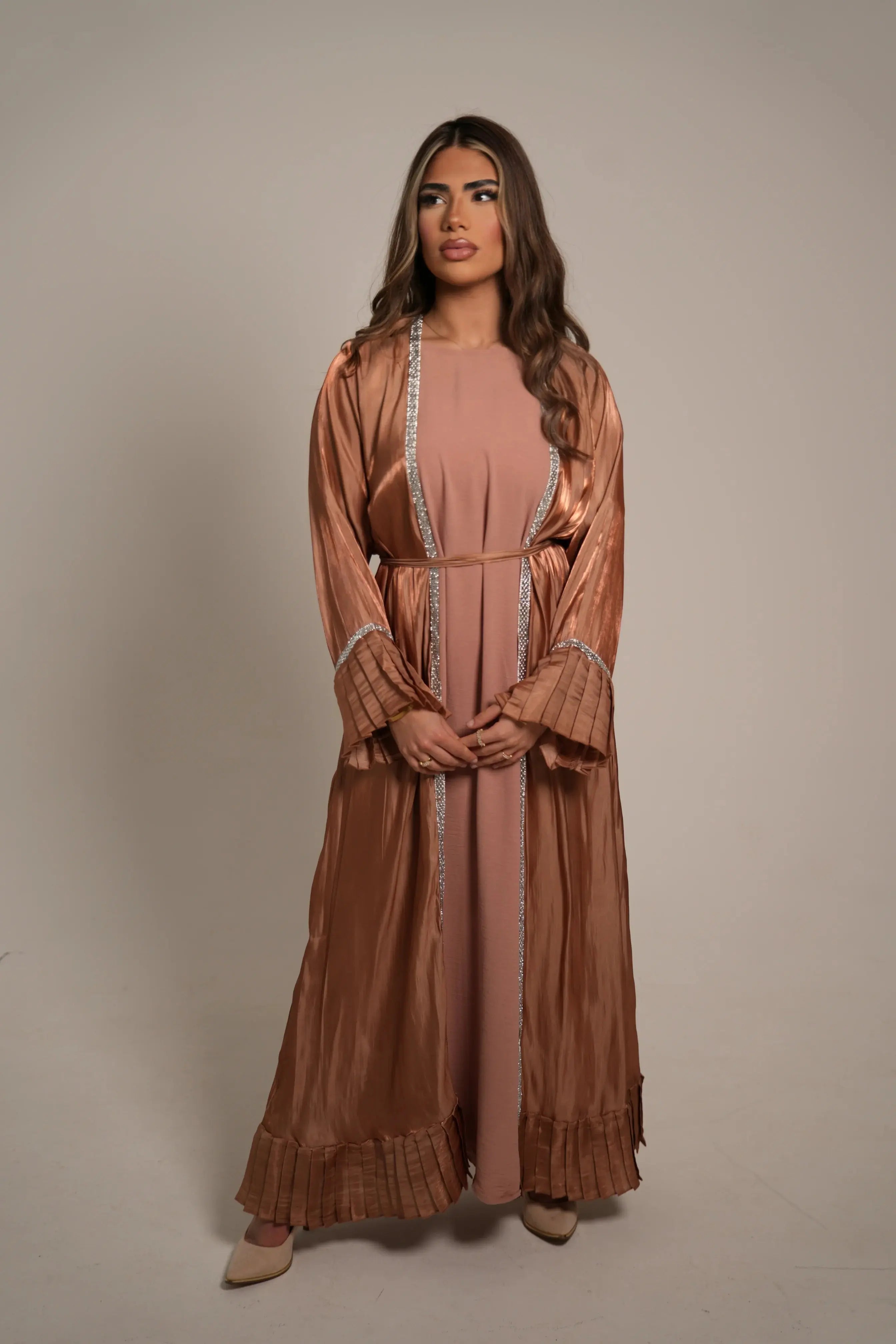 Emirate abaya - Caramel Losyana.Shop