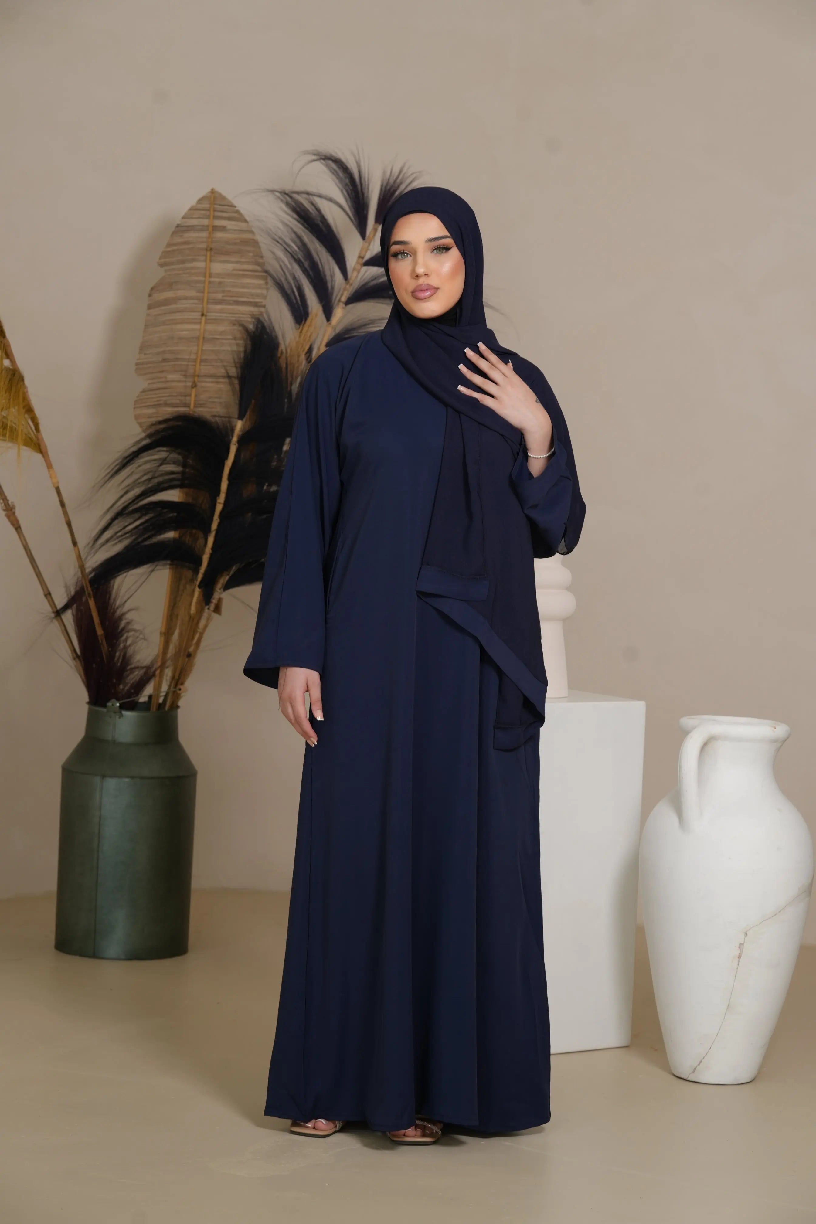 DXB Daily Abaya - royal Blue Losyana.Shop