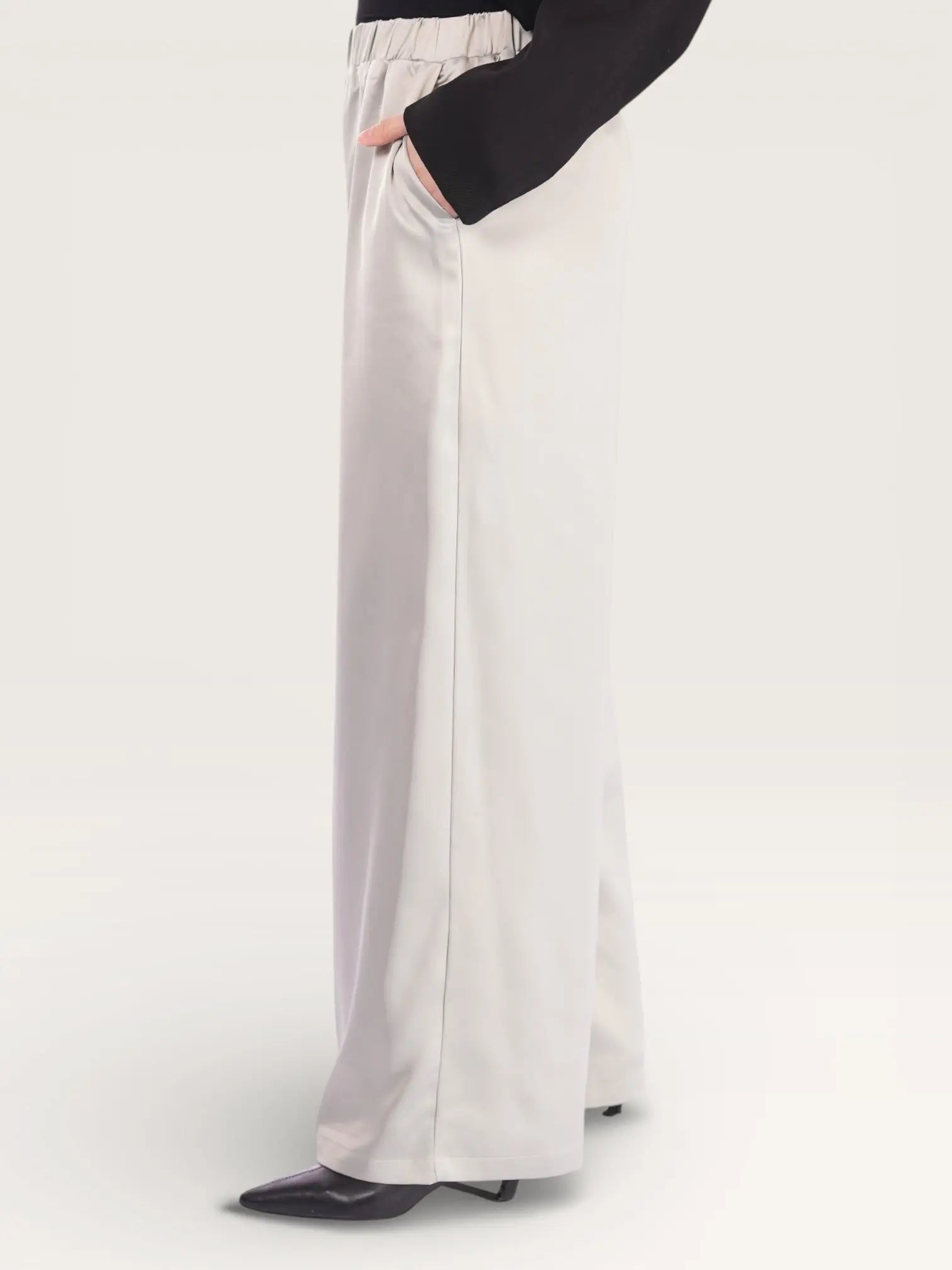 silk muse pants - pistachio