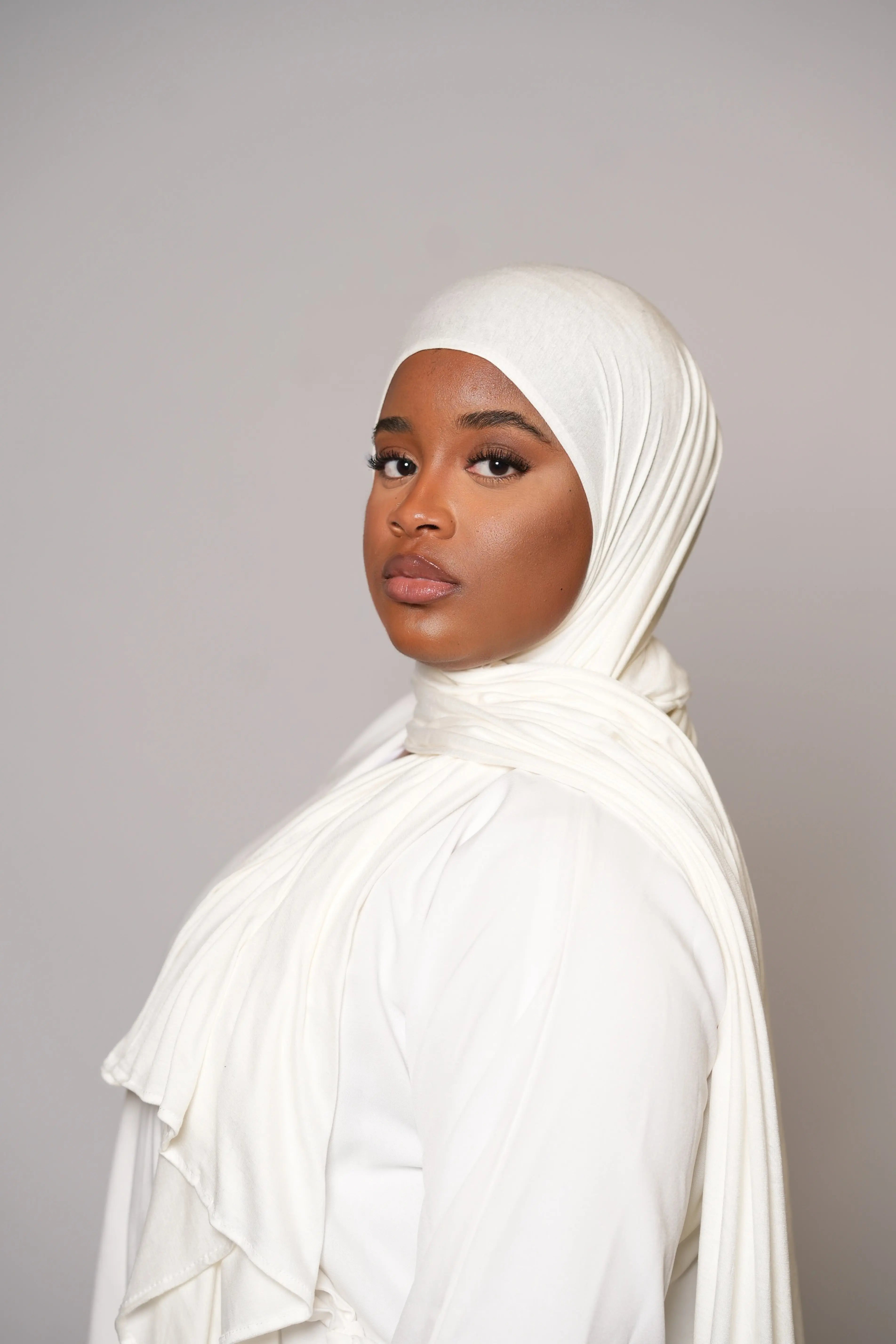 Premium Bamboo Jersey - cream white Losyana.Shop