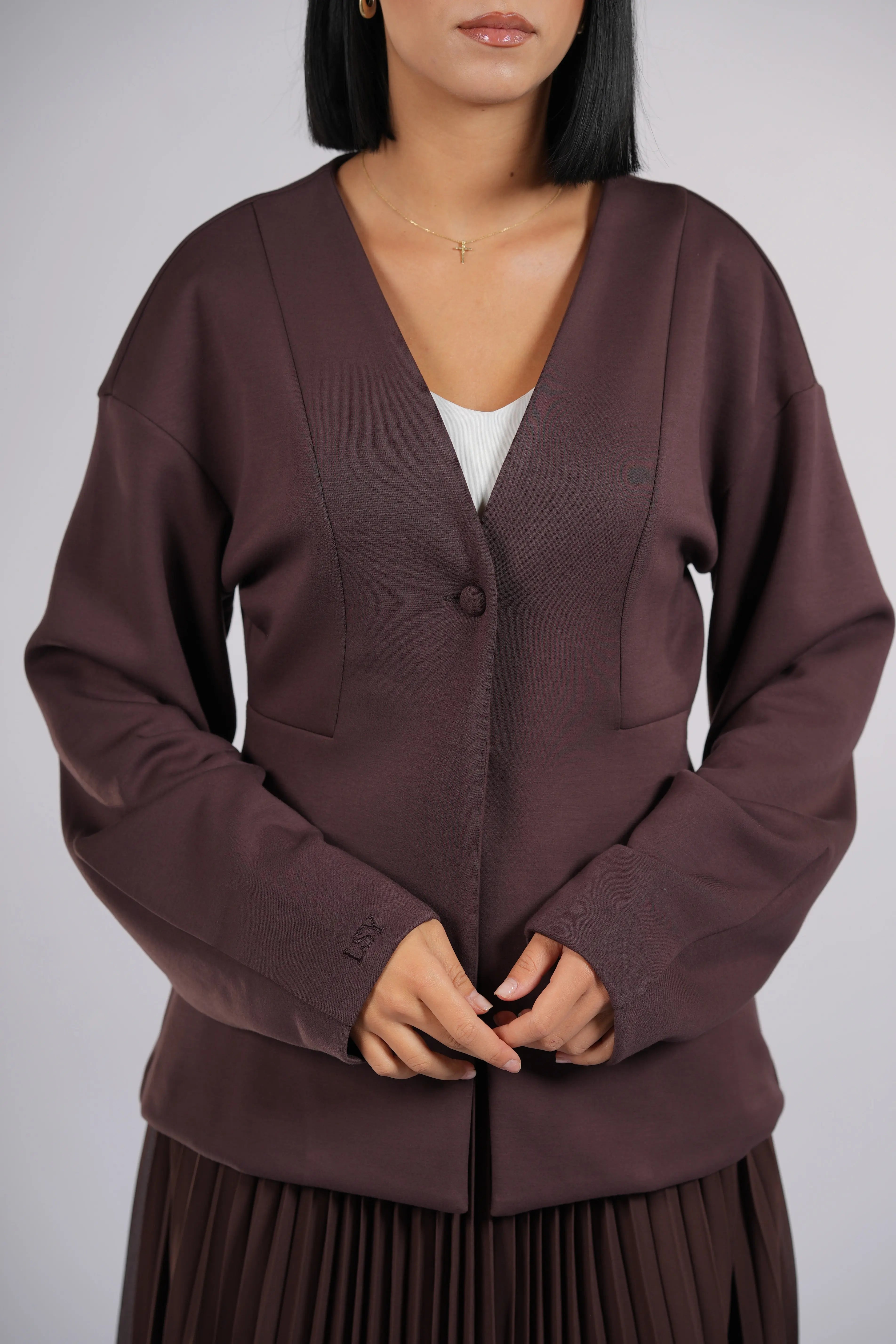 opera blazer - espresso Losyana.Shop