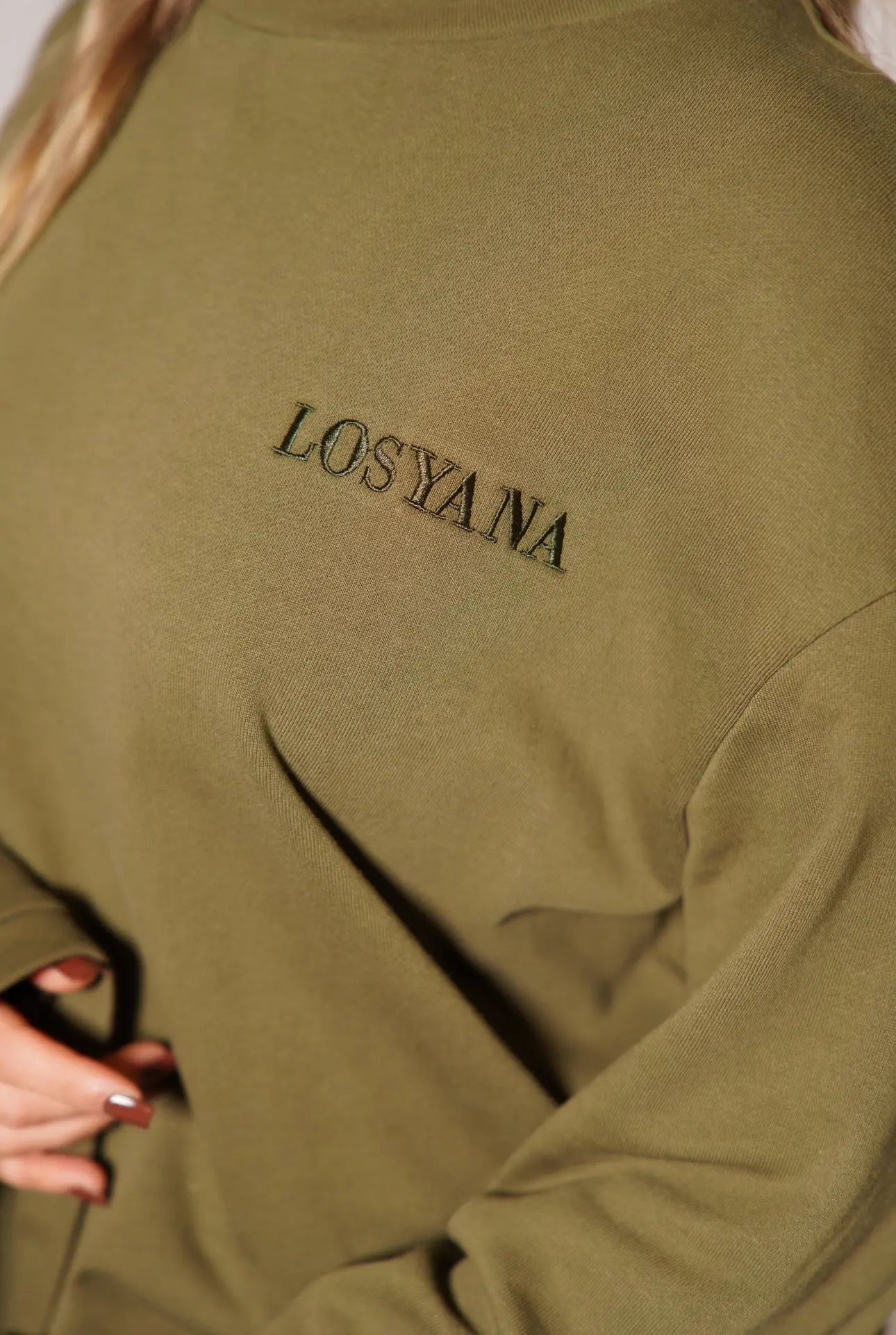 Lounge and Gym set - khaki green Losyana.Shop