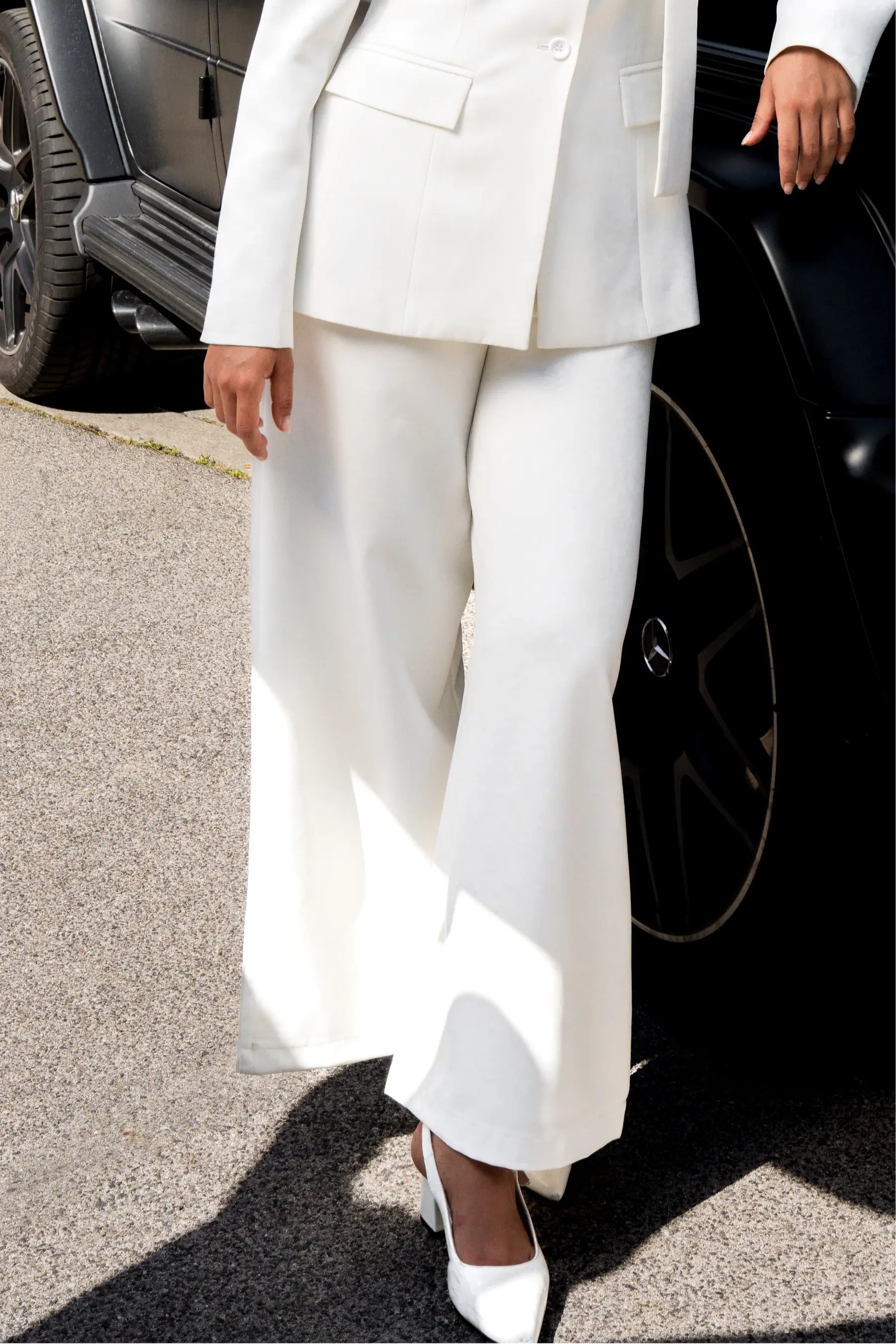 the palais pants - white Losyana.Shop