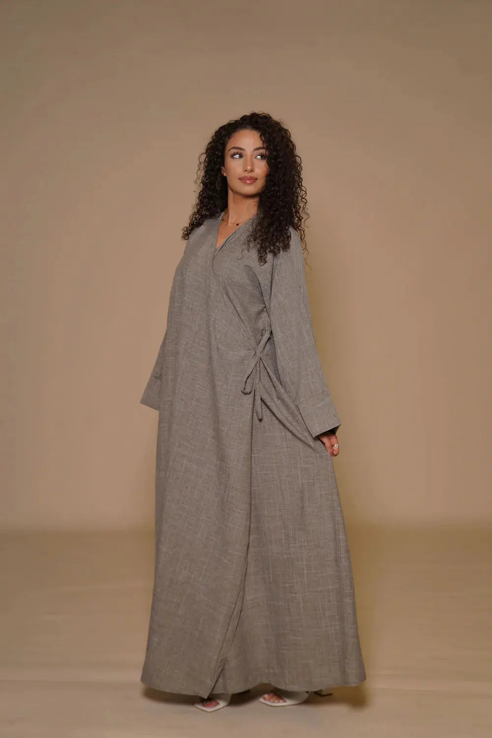 DXB Linen Abaya Cord - venge Losyana.Shop