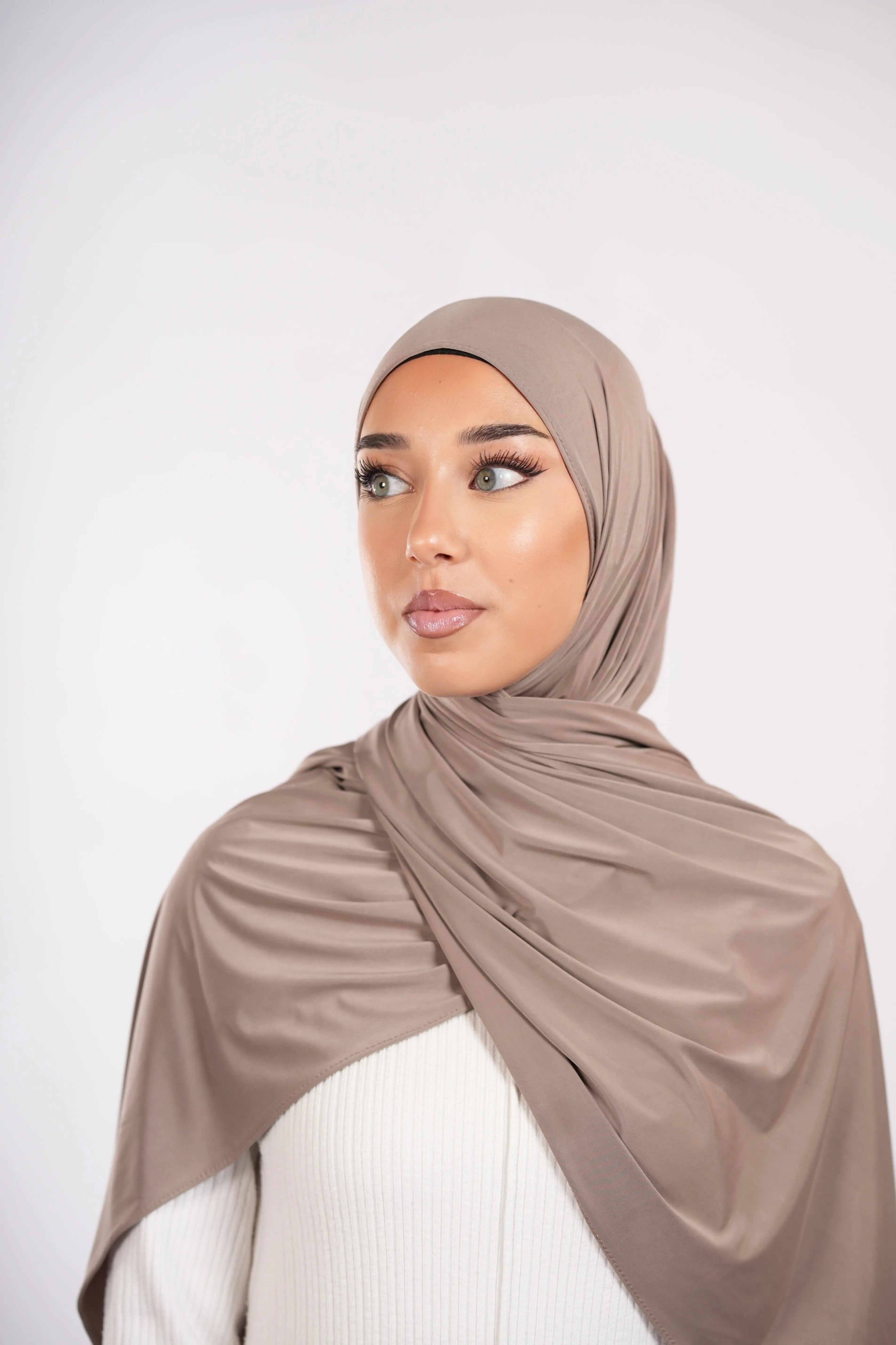 Liquid Jersey - Dark beige Losyana.Shop