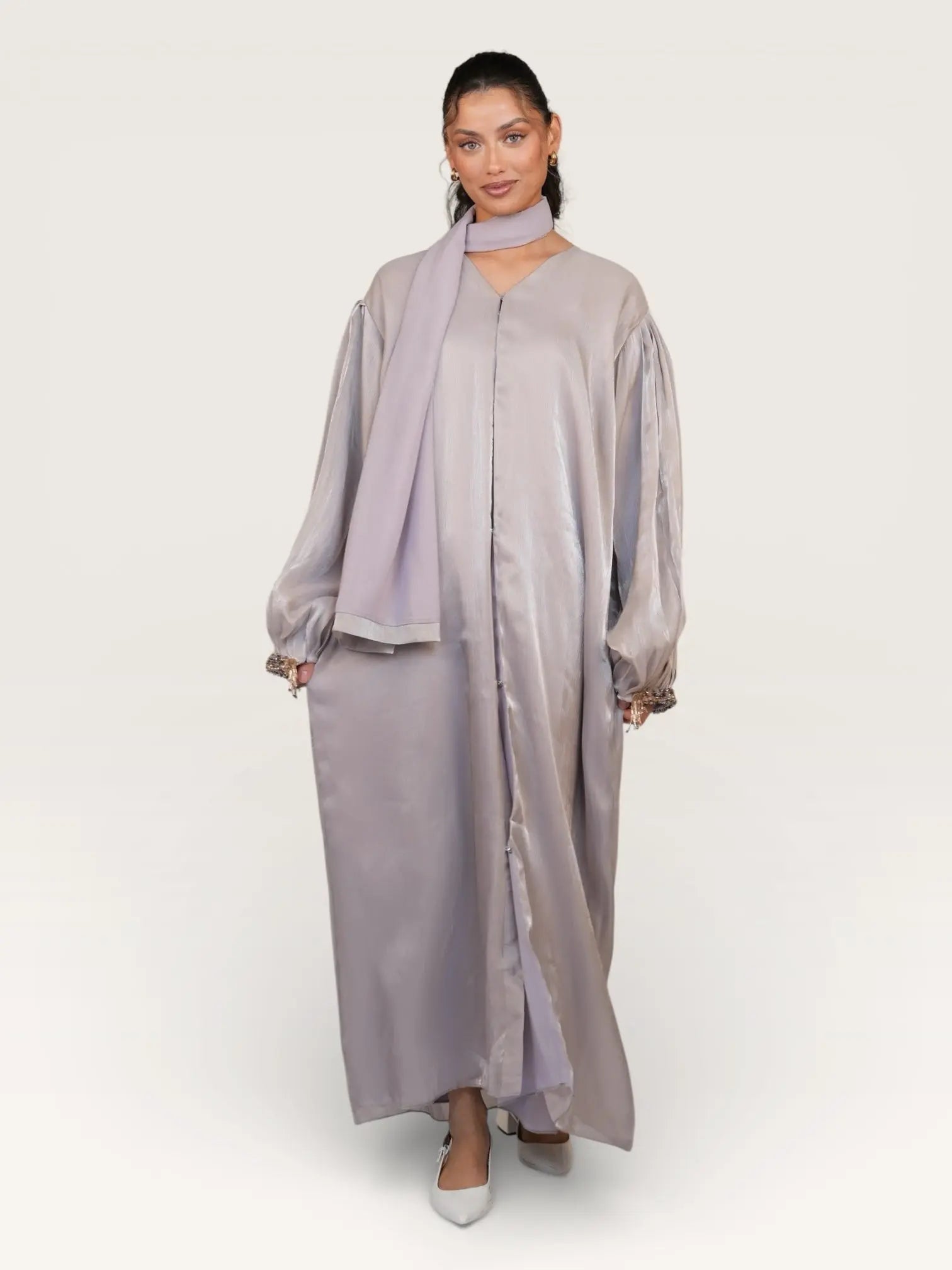 glamour abaya - lavender