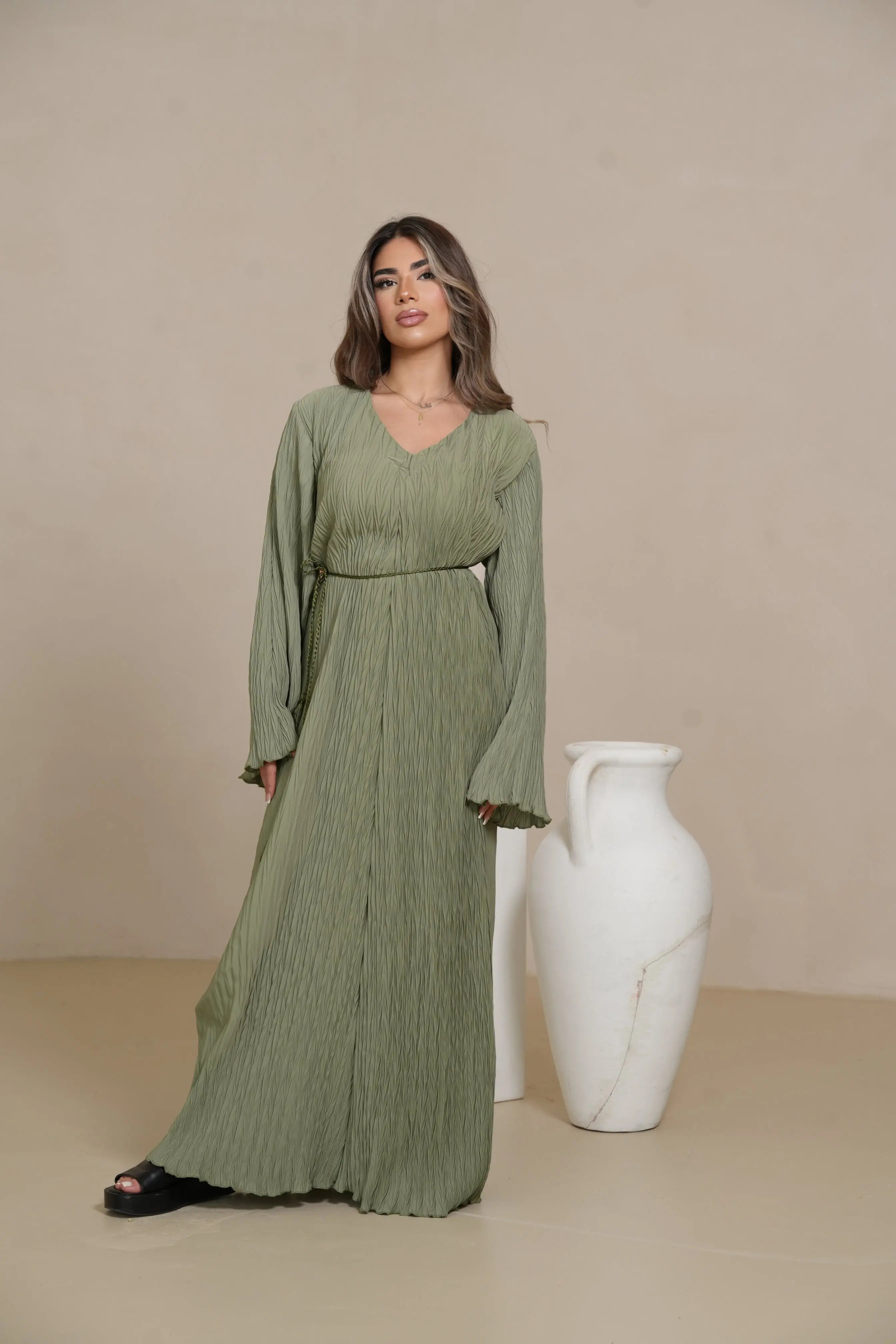 Summer dress - olive Losyana.Shop