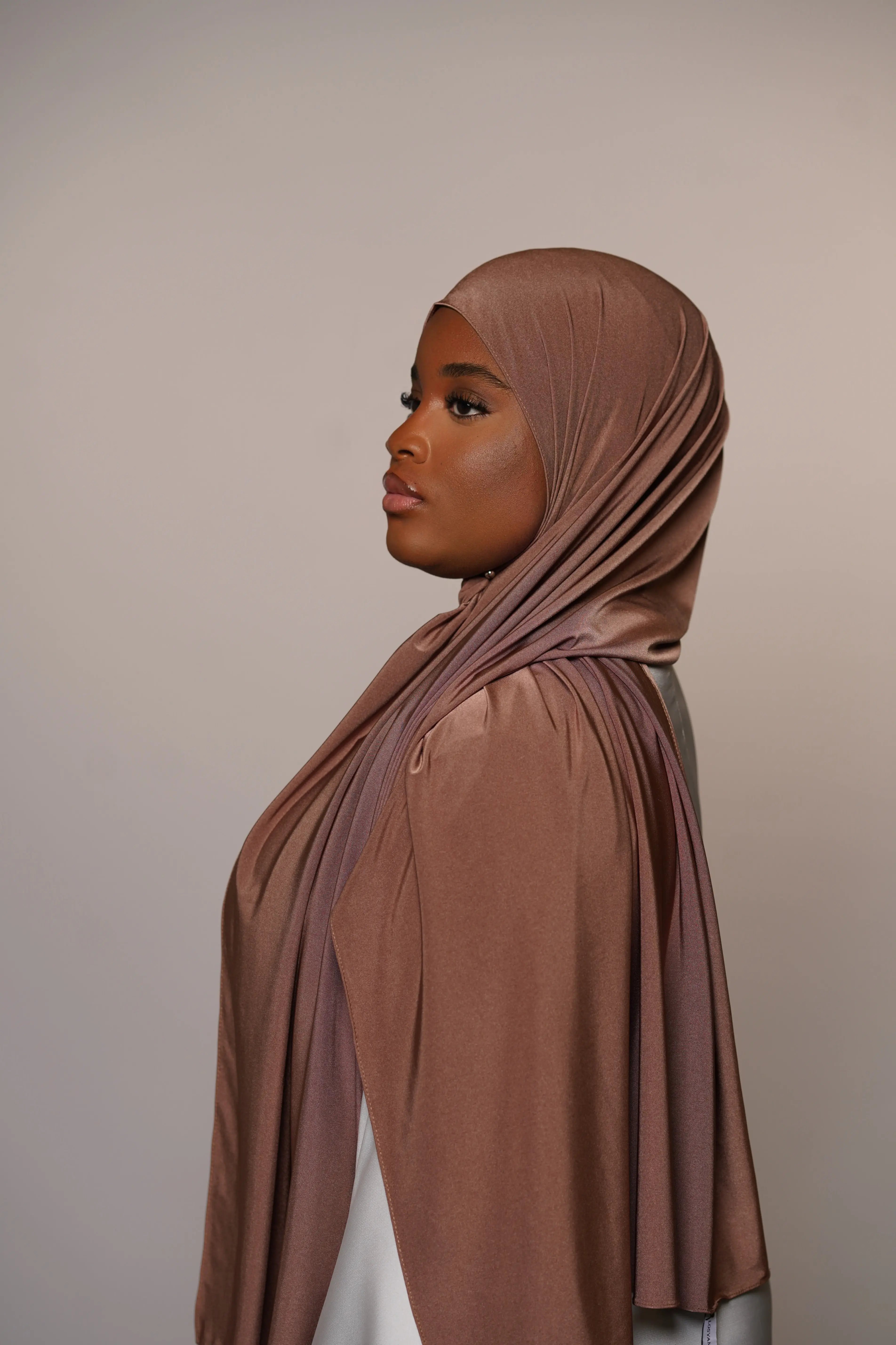 Satin Premium Jersey - burnt sugar Losyana.Shop