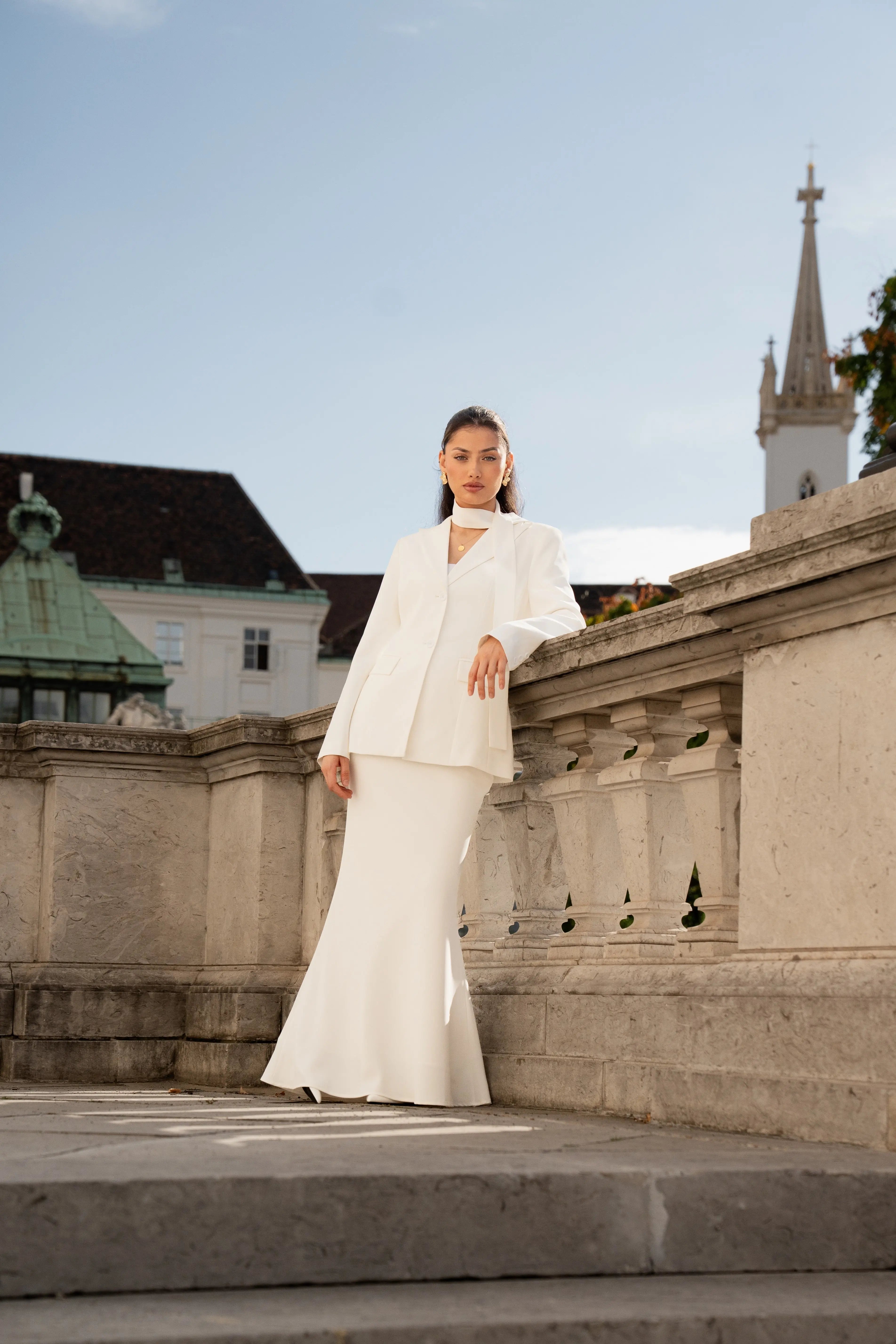 the palais blazer - white Losyana.Shop