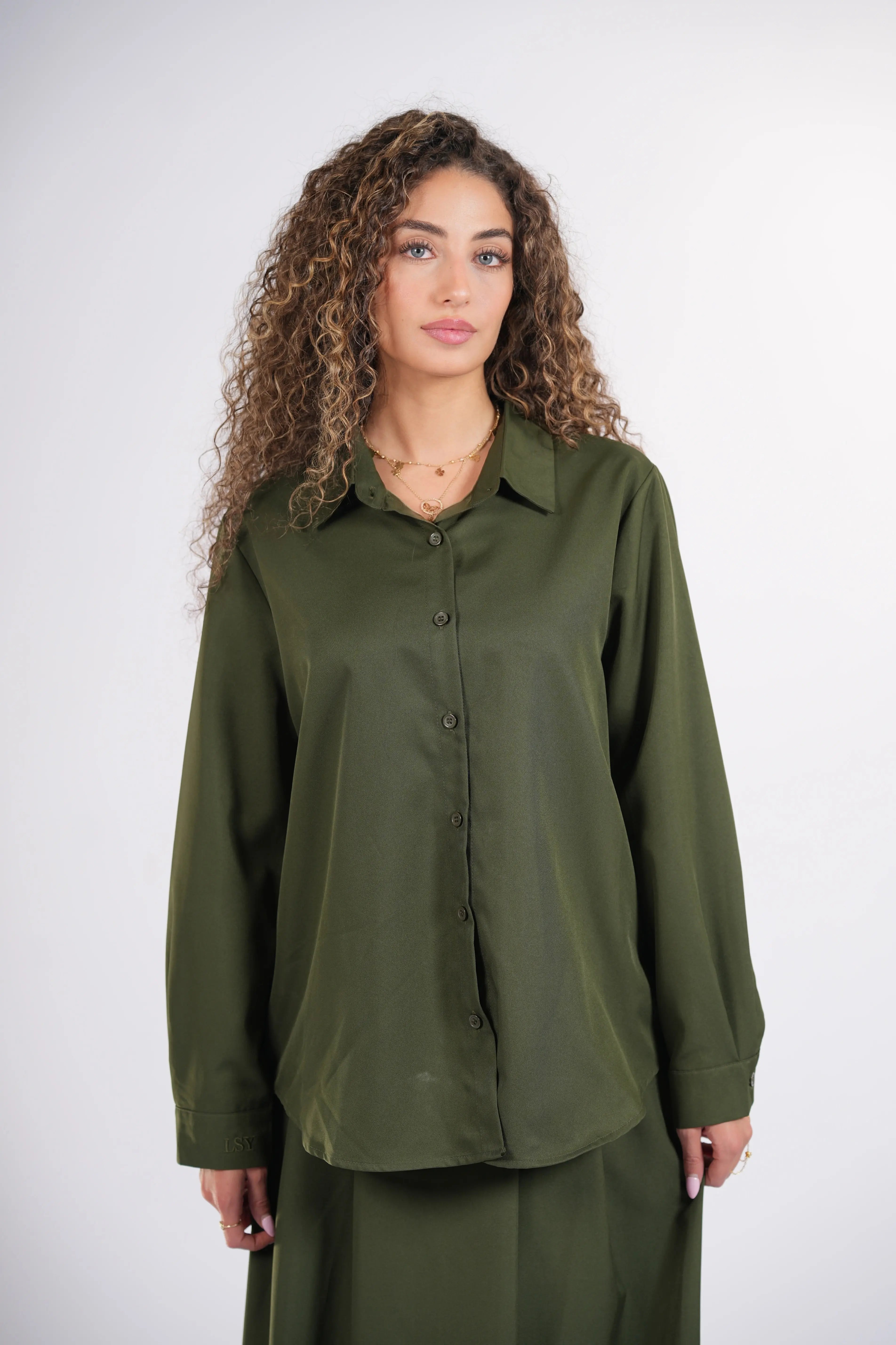 timeless blouse - khaki green Losyana.Shop
