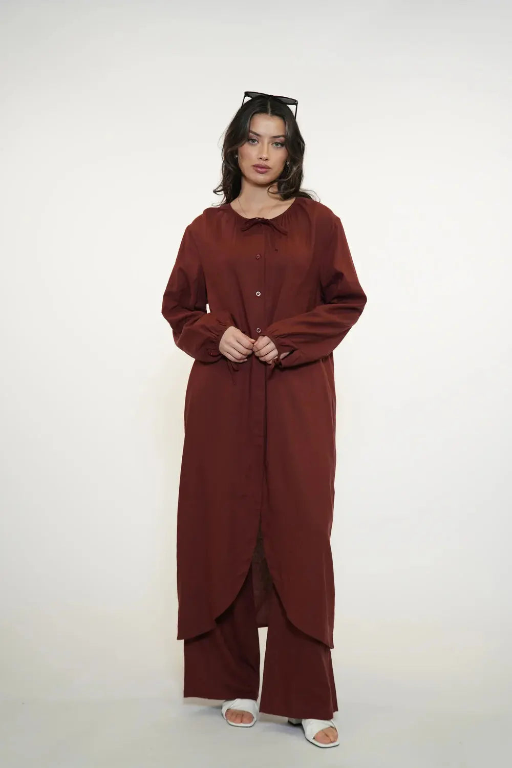 MEDITERRANEAN BREEZE SET - MAROON Losyana.nl