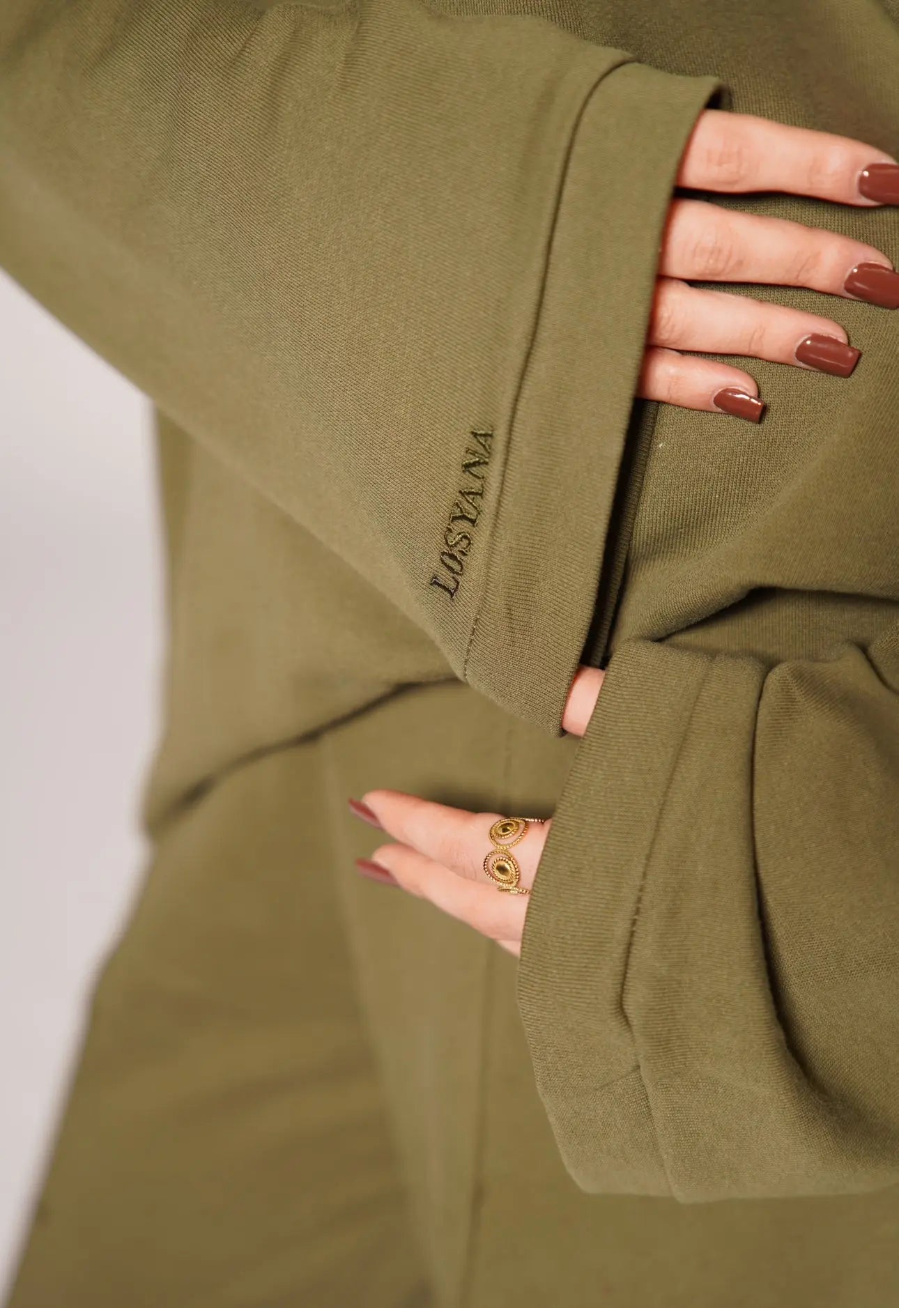 Lounge and Gym set - khaki green Losyana.Shop