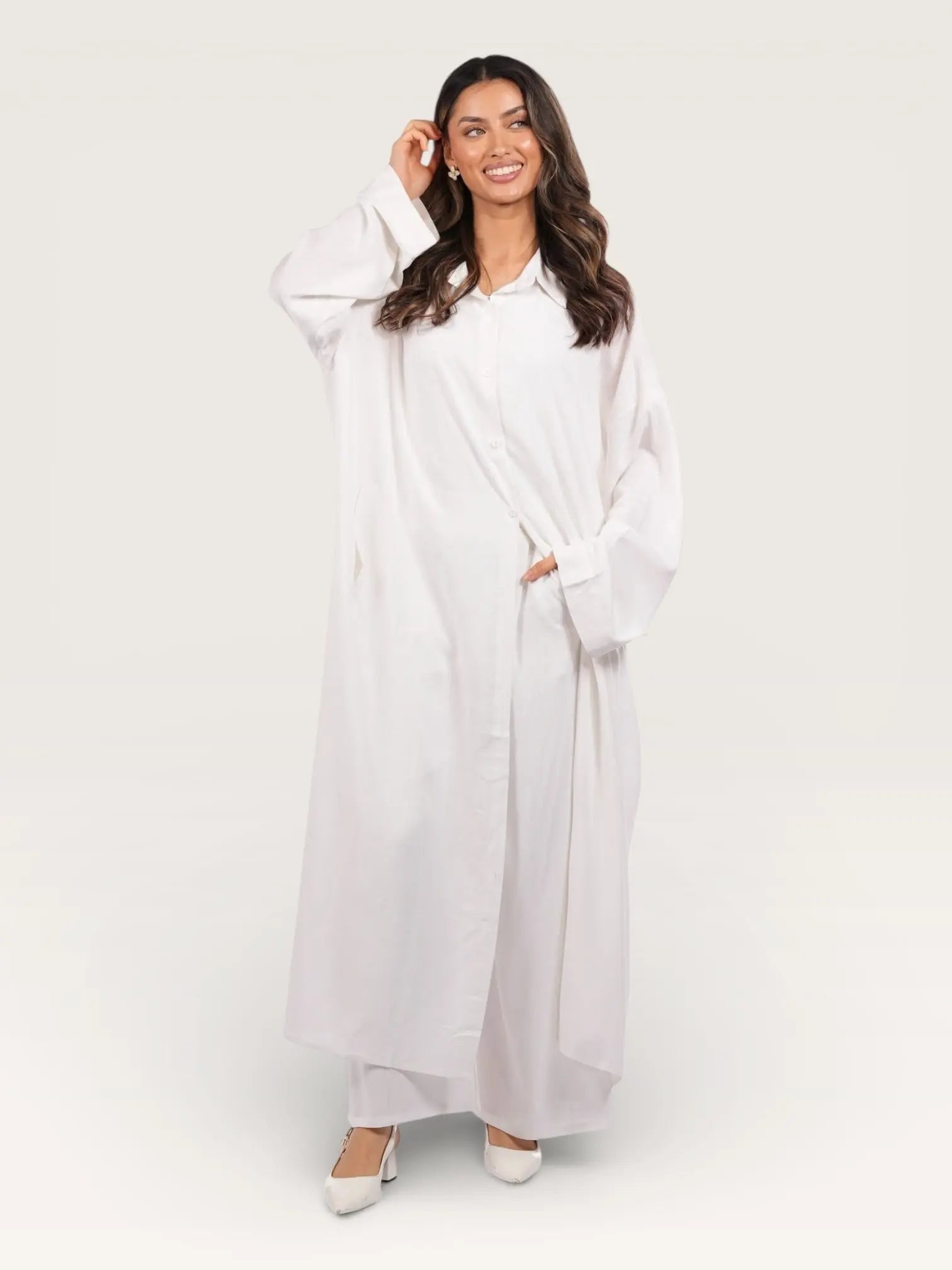 palma linen set - white