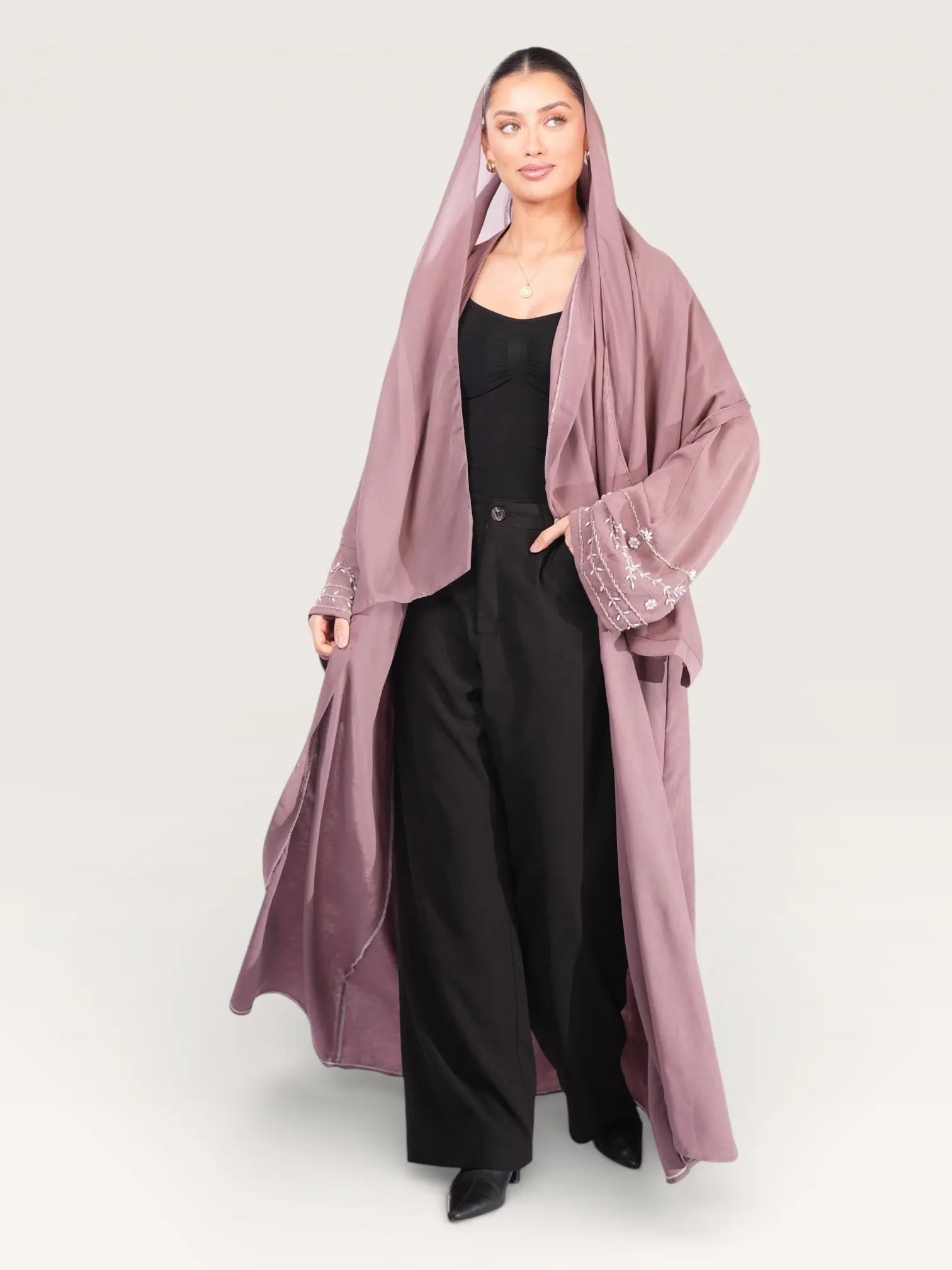 kimono abaya - rose