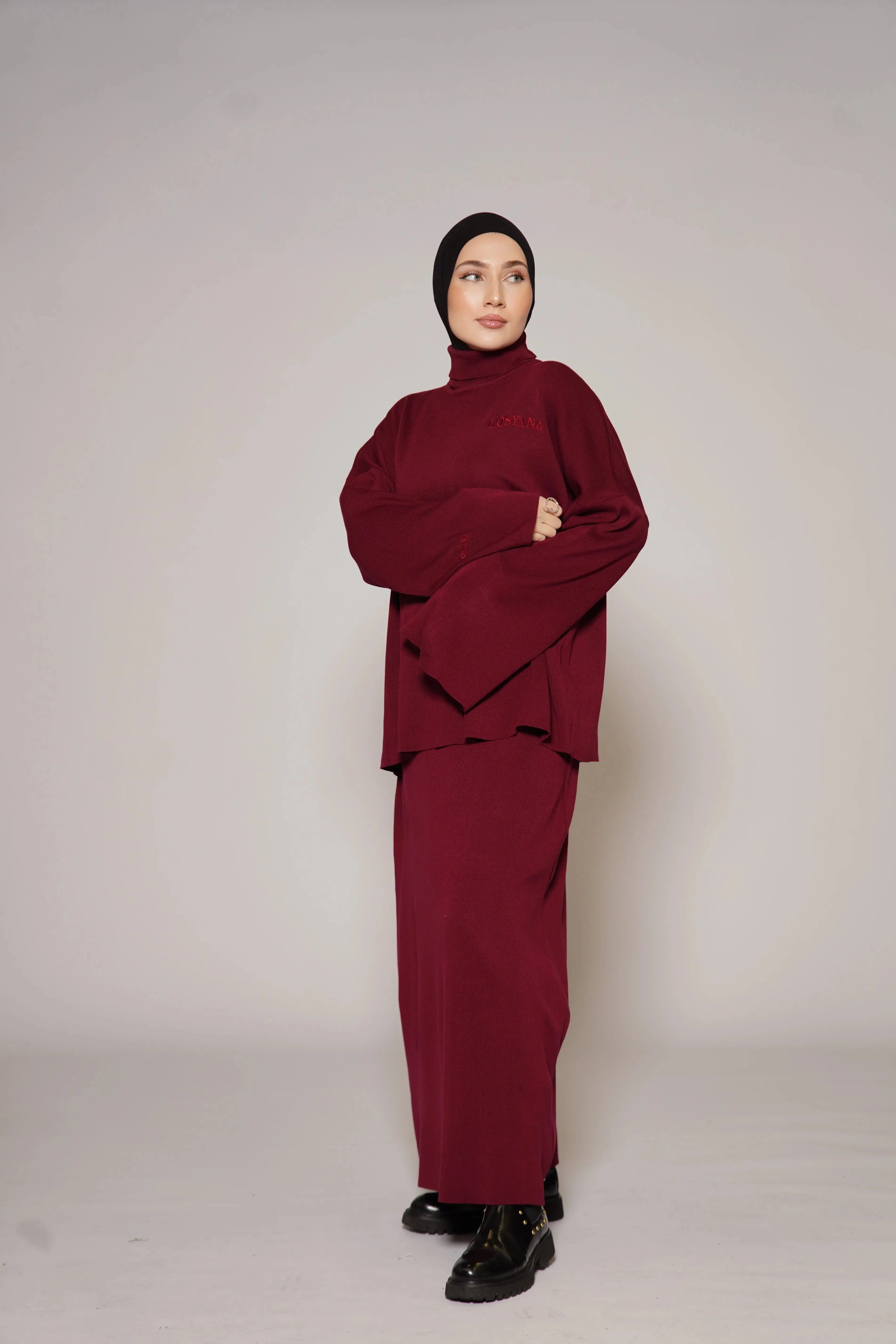 Luxury Cotton Set - Bordeaux Losyana