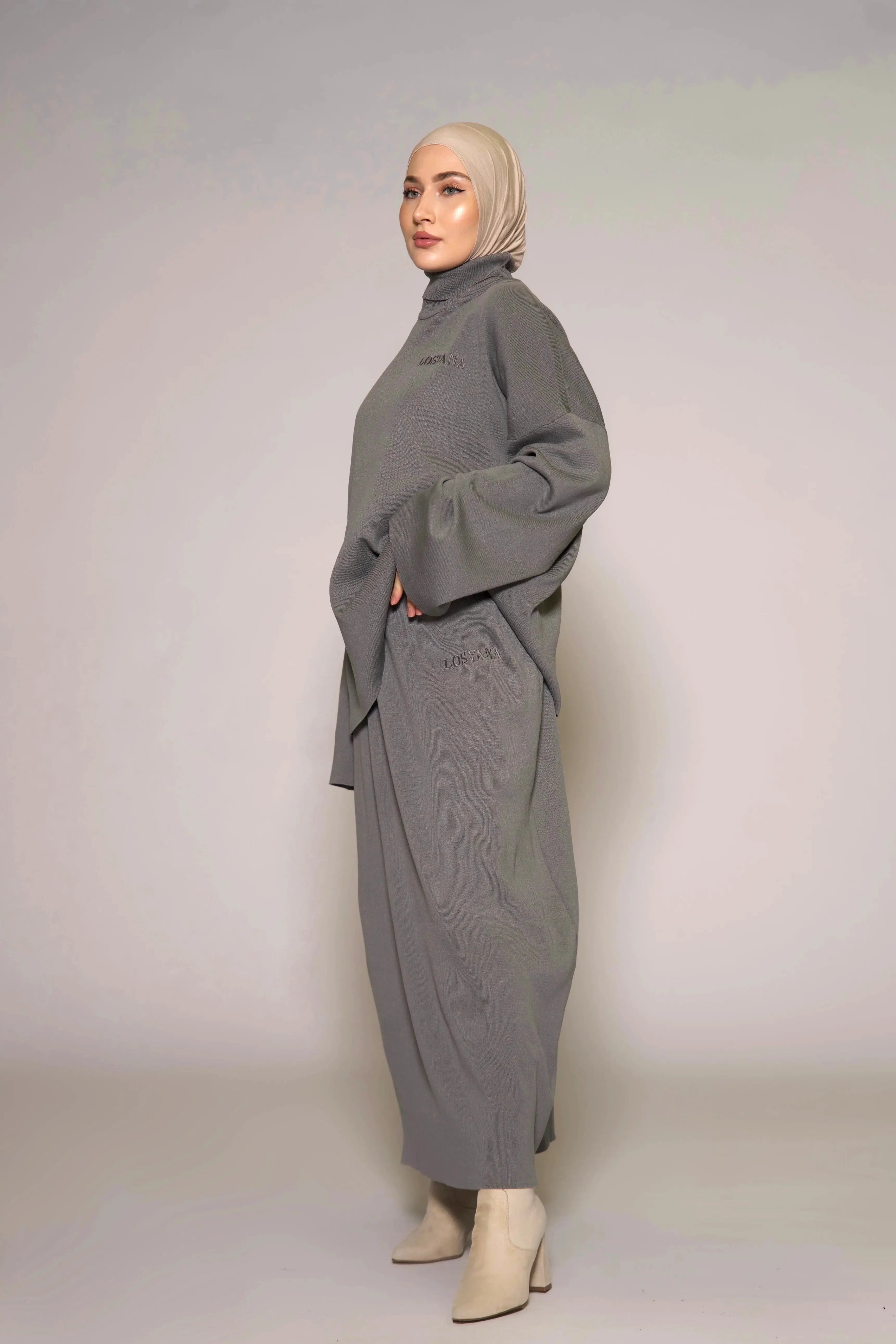 Luxury Cotton Set - Grey Losyana
