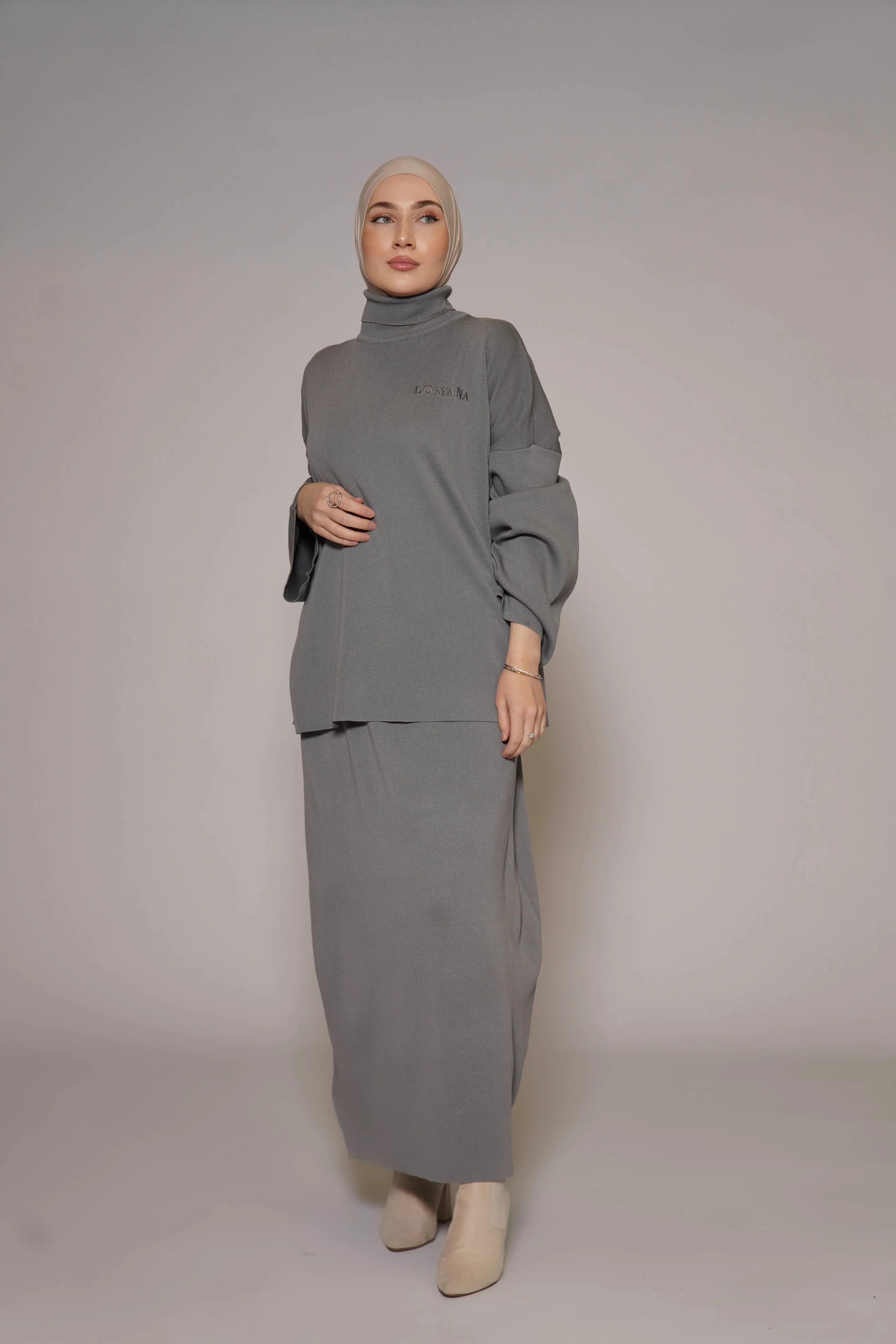Luxury Cotton Set - Grey Losyana
