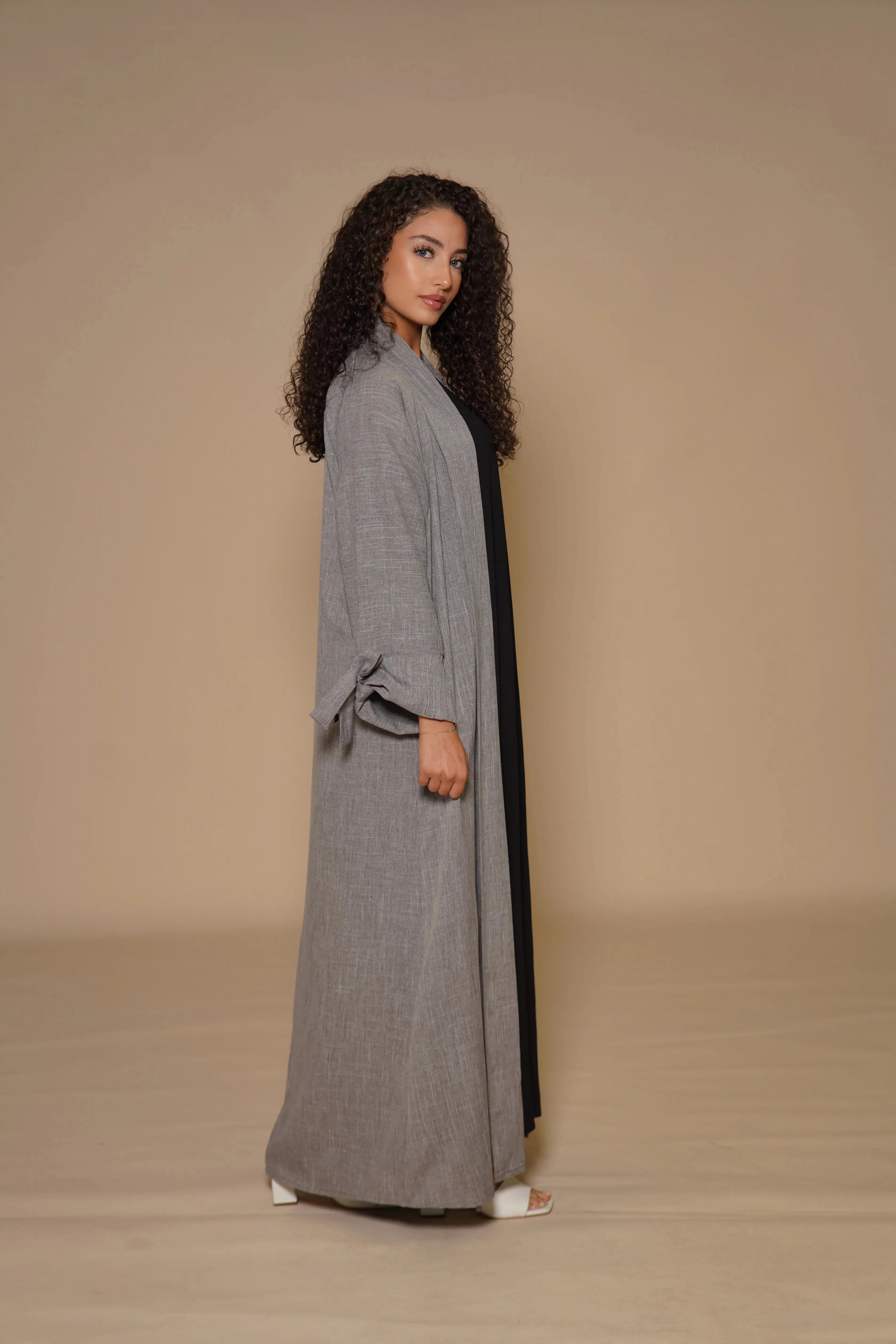 Dubai Linen set - Grey Losyana.Shop