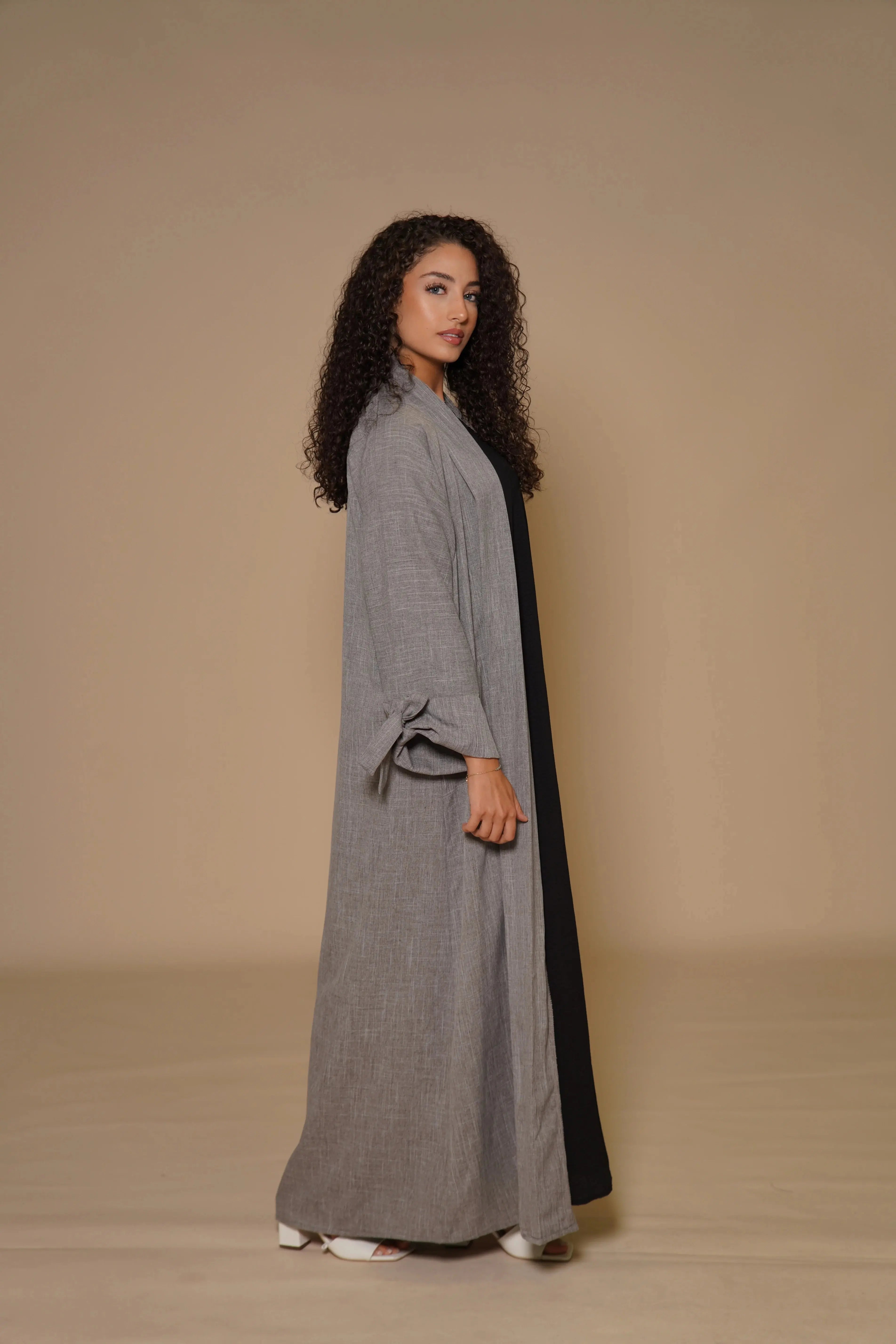 Dubai Linen set - Grey Losyana.Shop